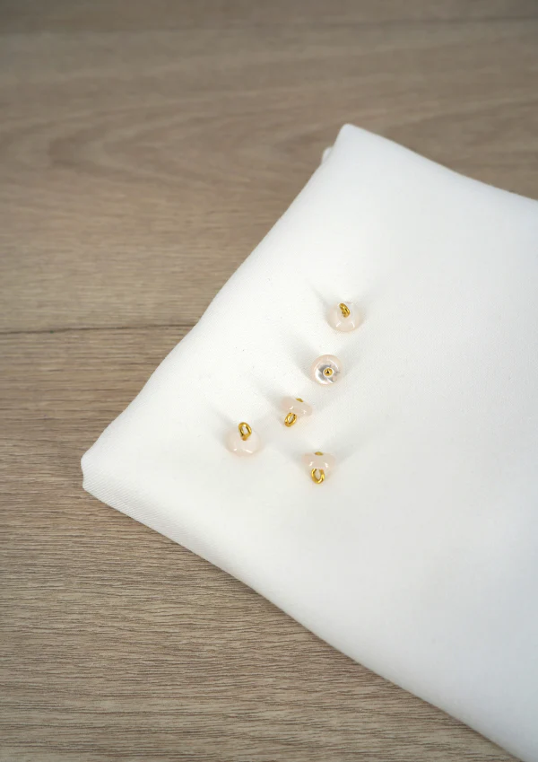 Bouton à coudre en nacre Wink Glossy 10 mm - Plusieurs couleurs - Image 6