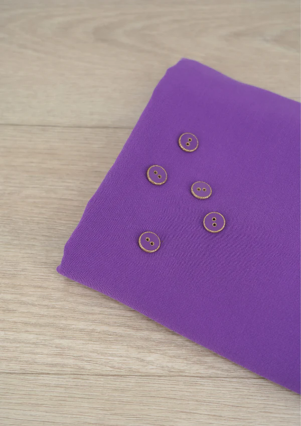 Bouton à paillettes dorées 12 mm - Plusieurs couleurs - Image 11