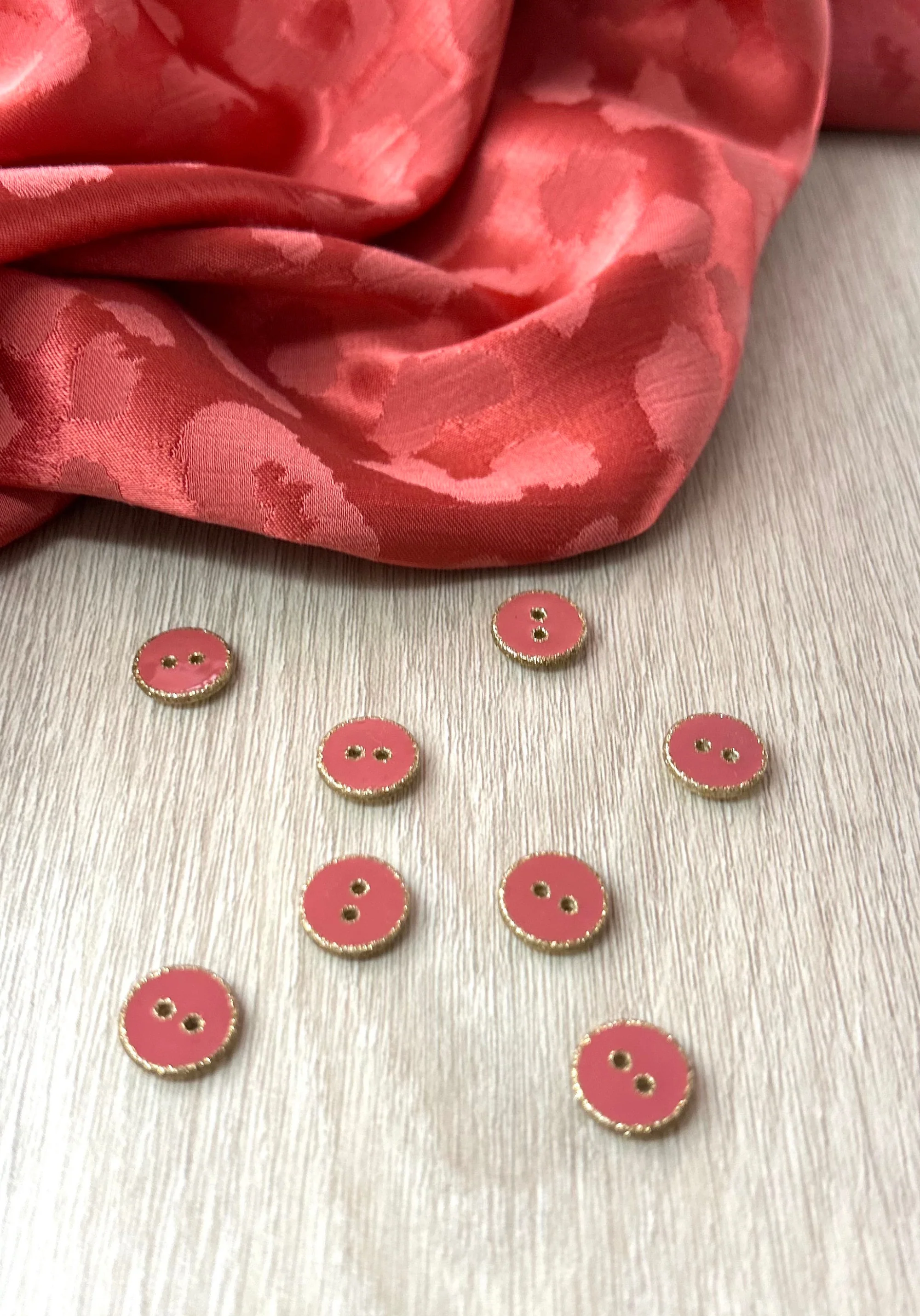 Bouton à paillettes dorées 12 mm - Plusieurs couleurs - Image 4