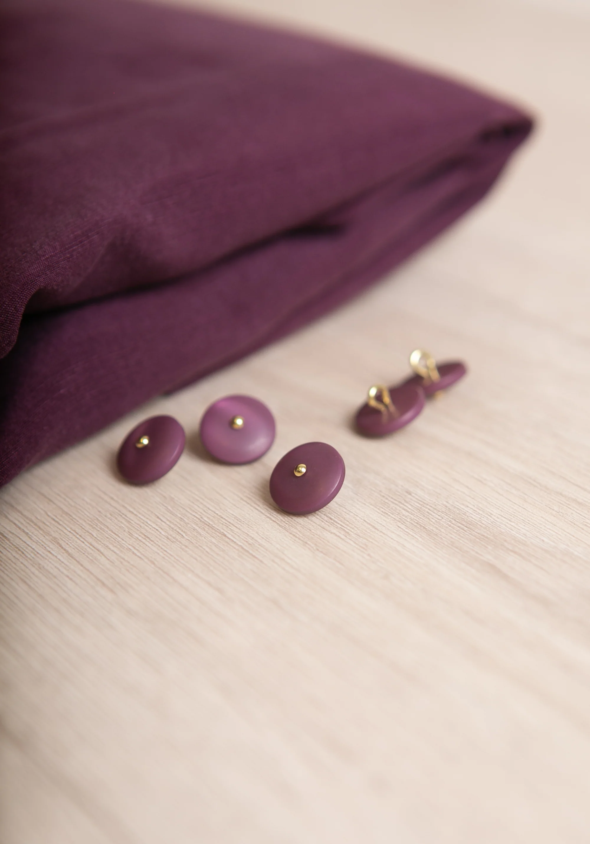 Bouton à queue en nacre Wink Mat - 12 ou 15 mm - Plusieurs coloris - Image 22