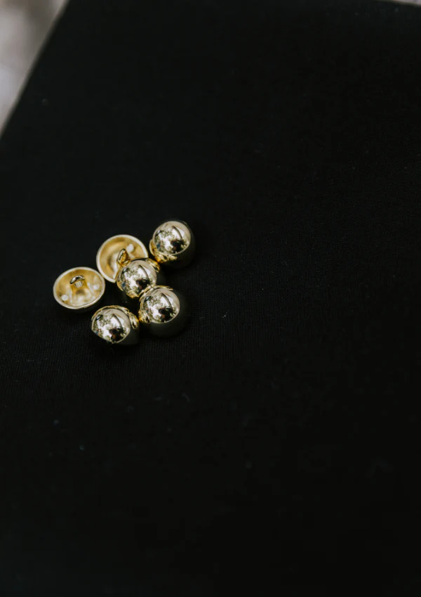 Bouton bijoux or clair - Image 9