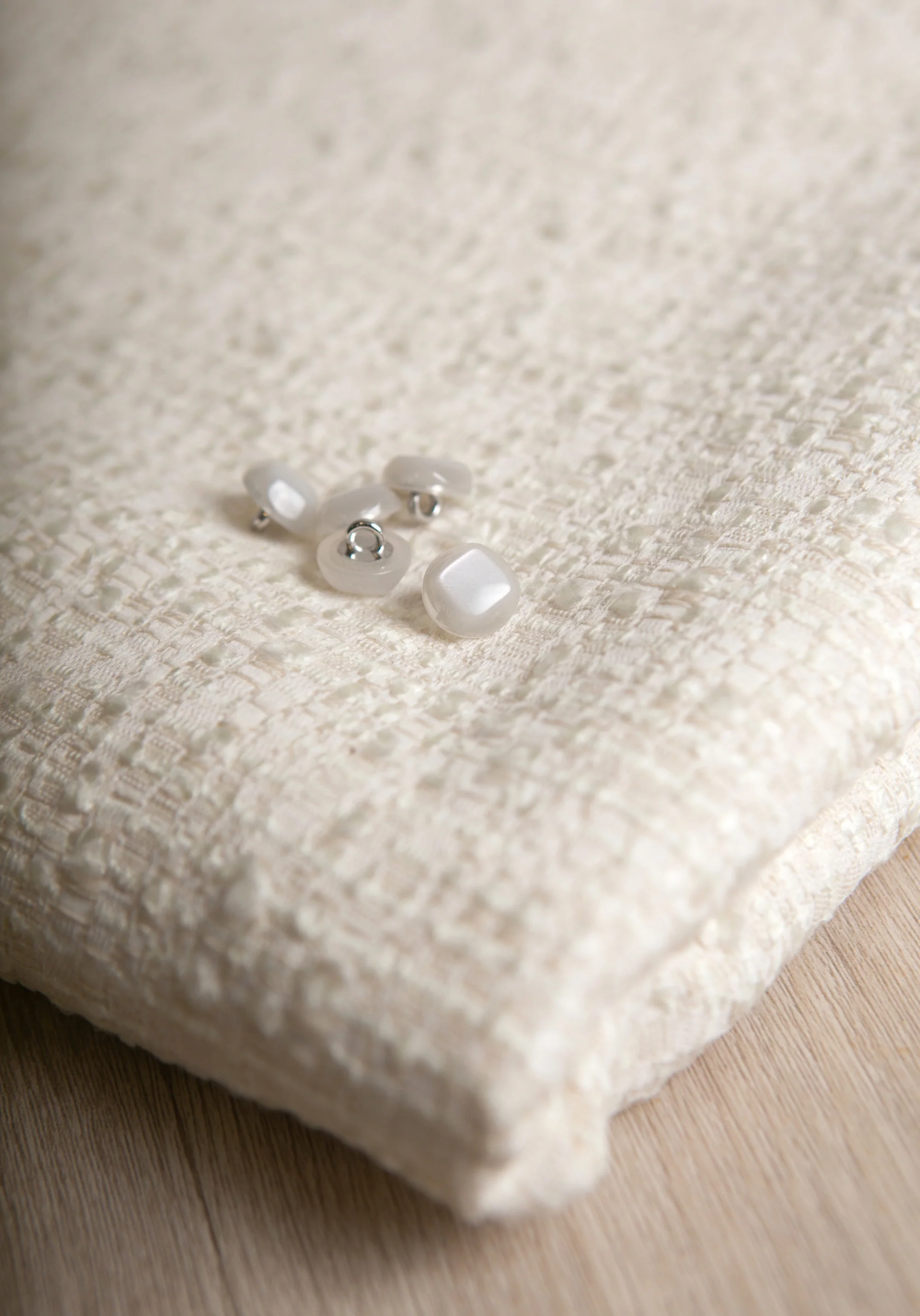 Bouton blanc cassé Candy - 12 ou 18 mm - Image 4