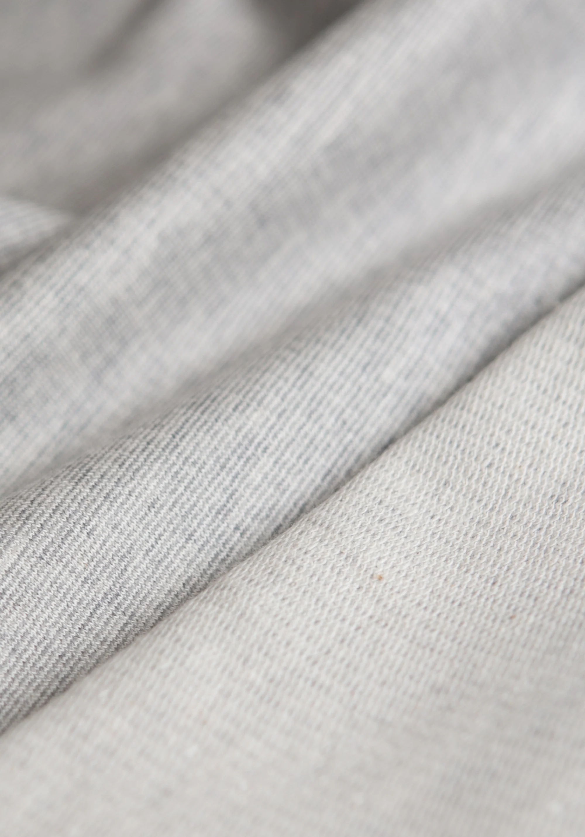 COUPON 130 cm - Tissu sweat léger Jersey gris - Felpa - Image 4