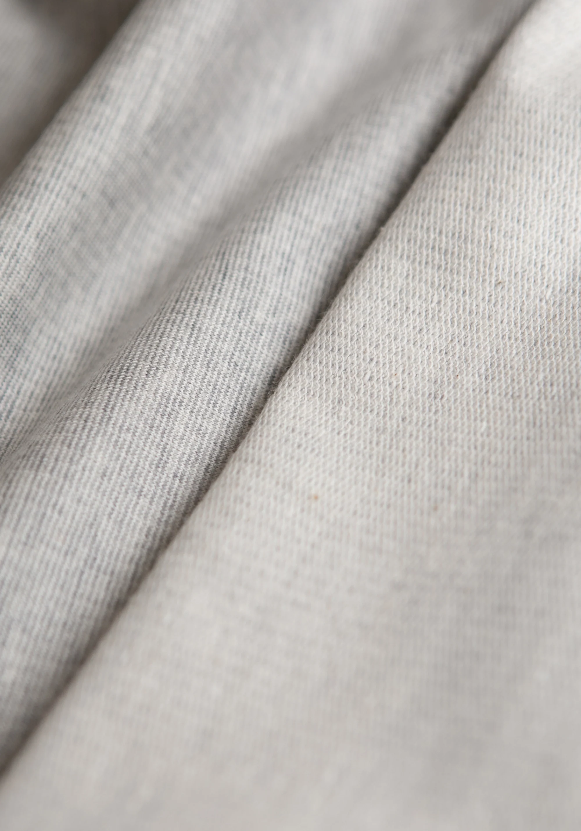 COUPON 130 cm - Tissu sweat léger Jersey gris - Felpa - Image 5