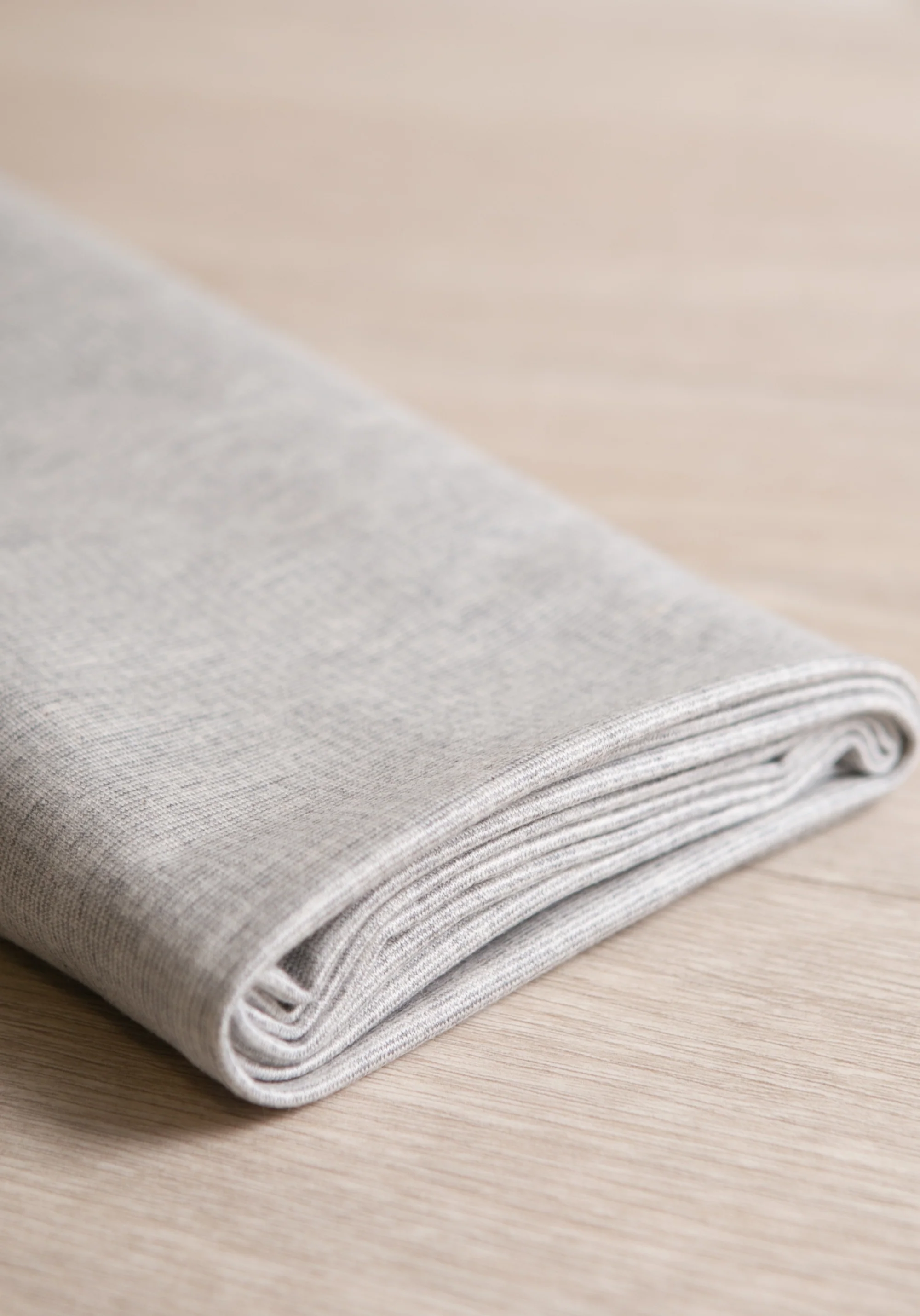 COUPON 130 cm - Tissu sweat léger Jersey gris - Felpa - Image 6