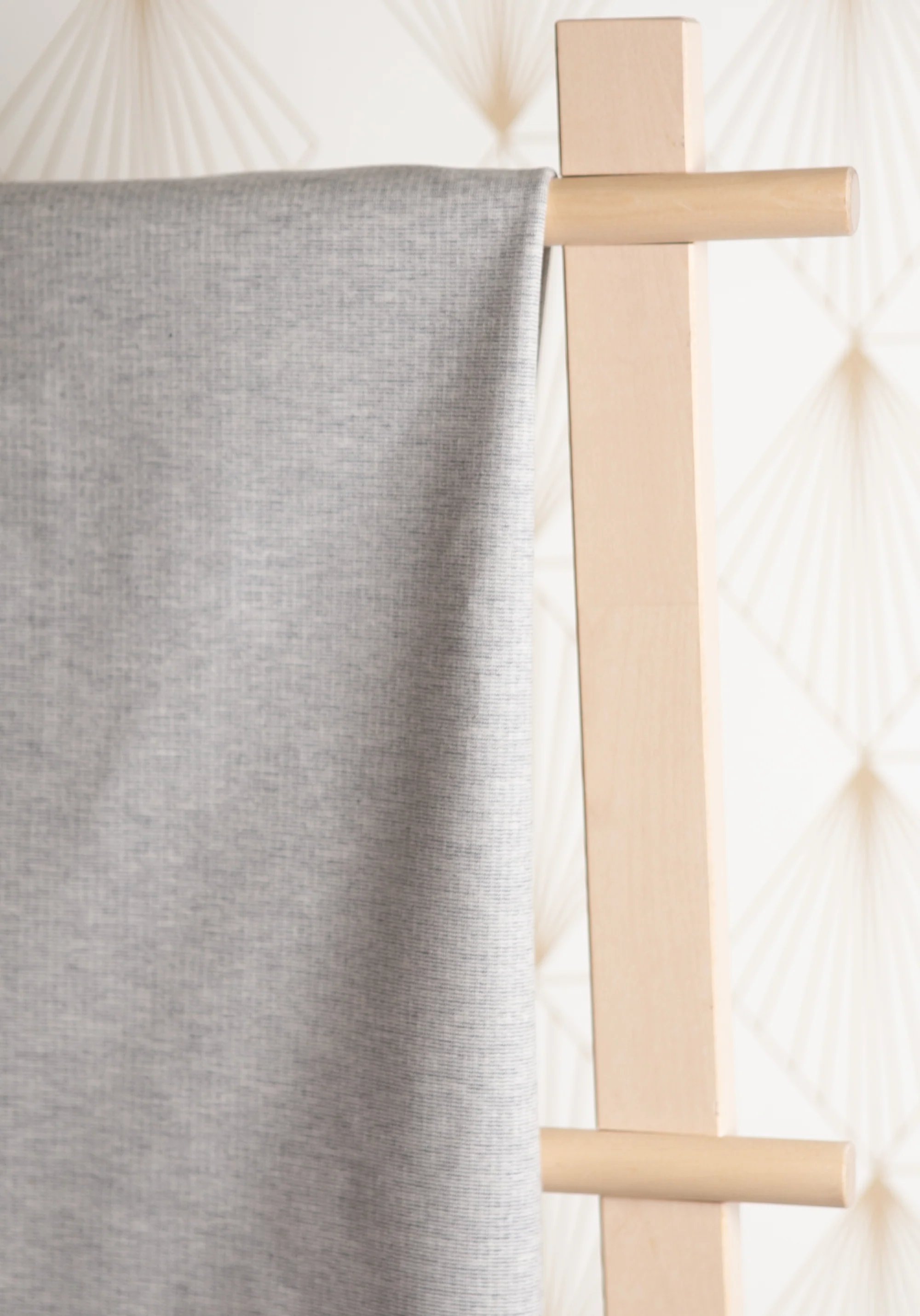 COUPON 130 cm - Tissu sweat léger Jersey gris - Felpa - Image 7
