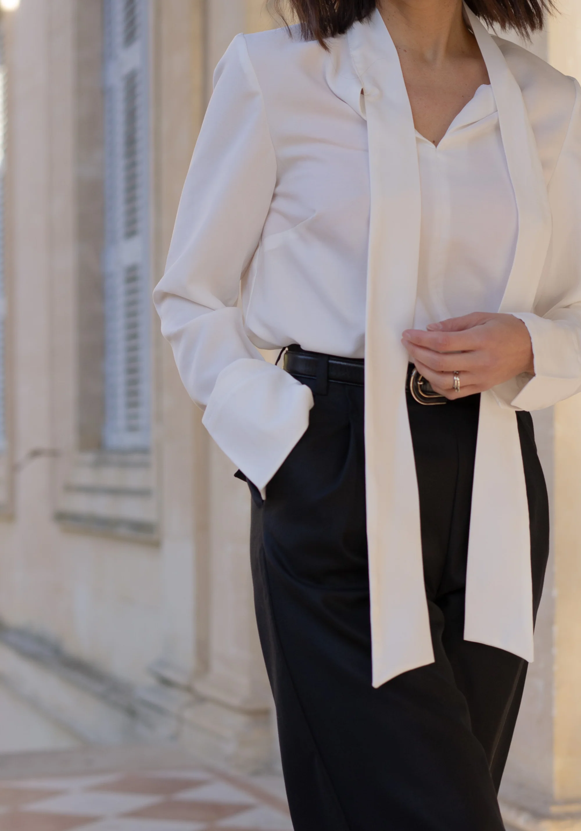 COUPON 250 cm - Tissu tencel uni blanc - Image 6