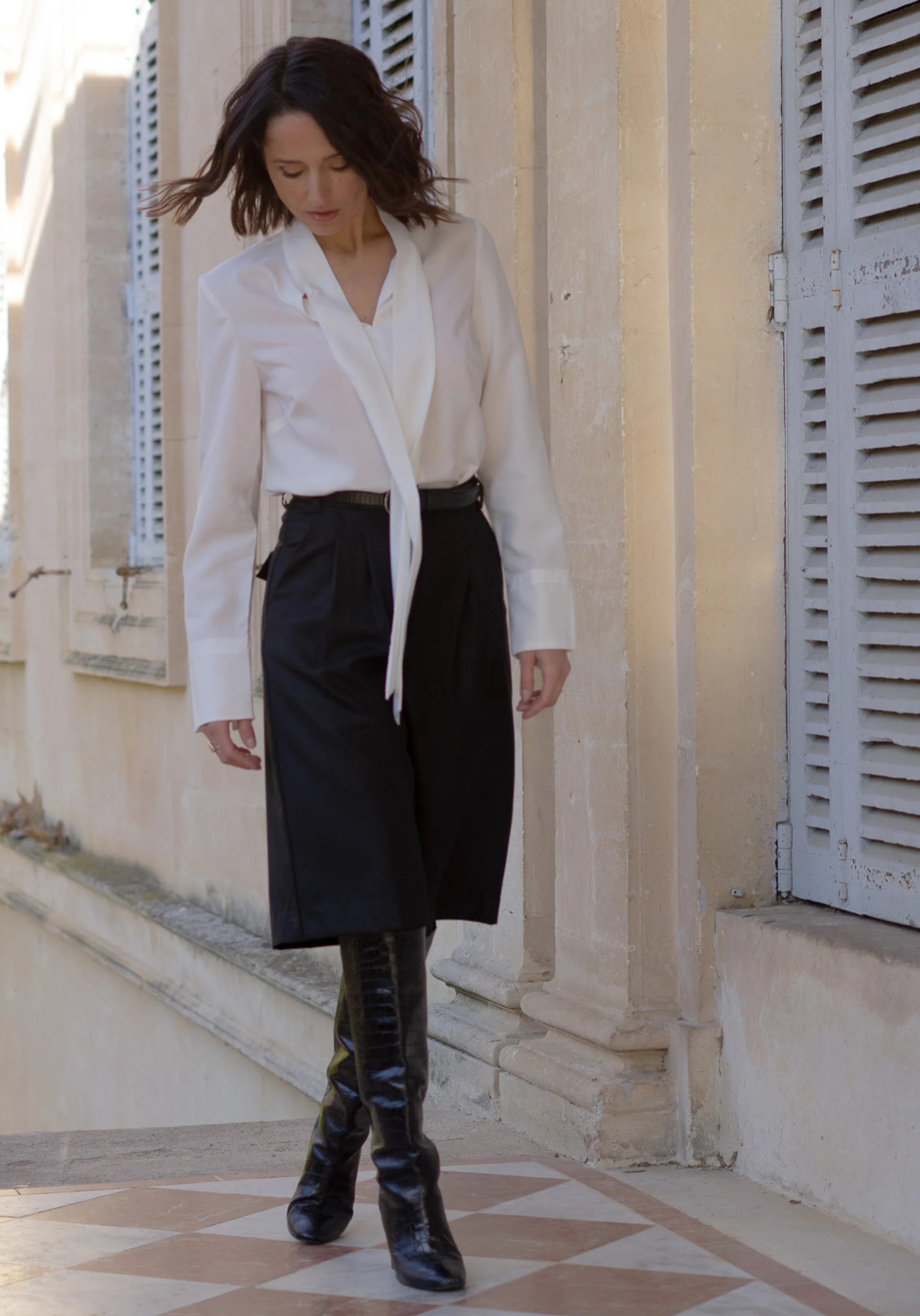 COUPON 250 cm - Tissu tencel uni blanc - Image 7