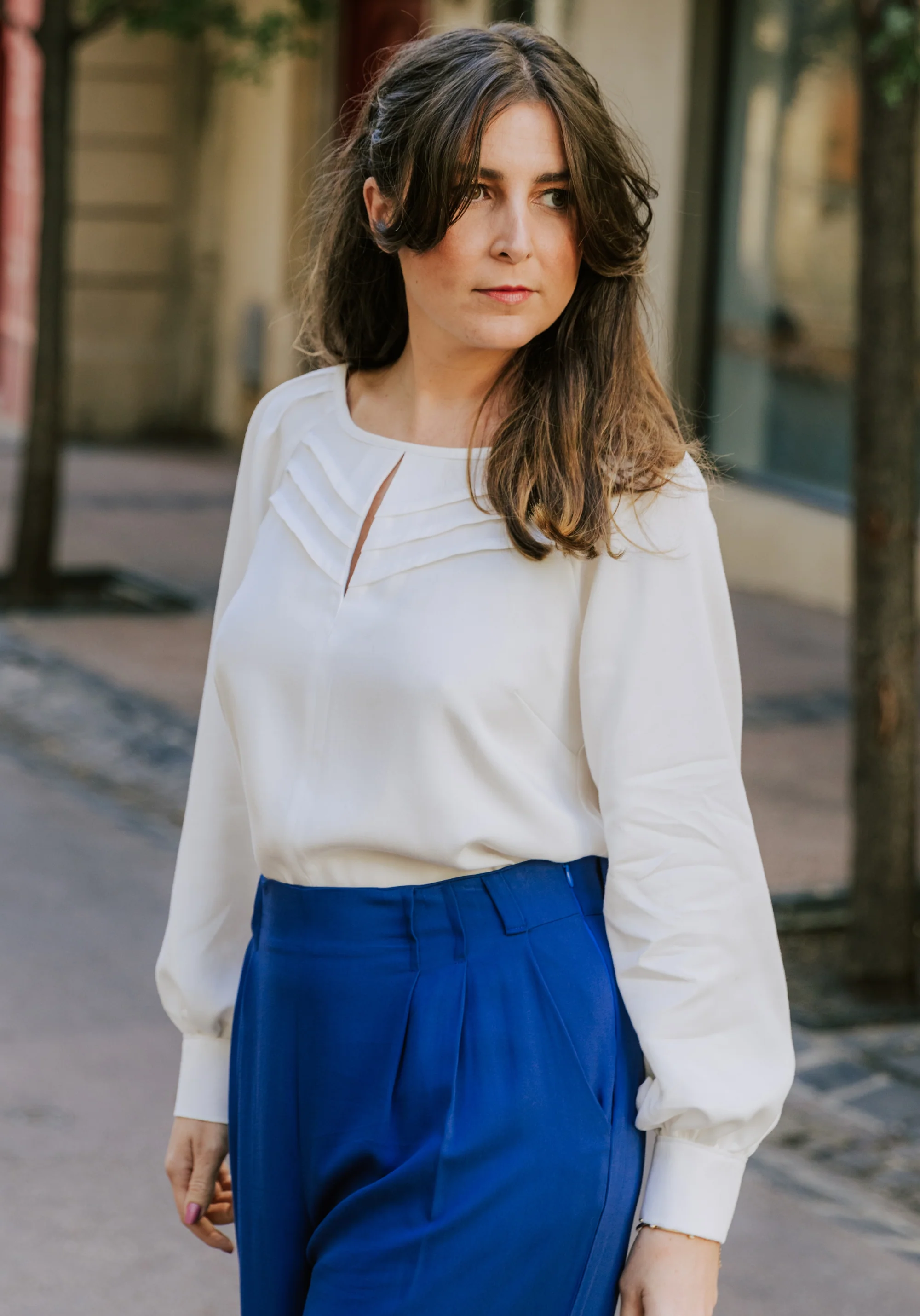 COUPON 250 cm - Tissu tencel uni blanc - Image 9
