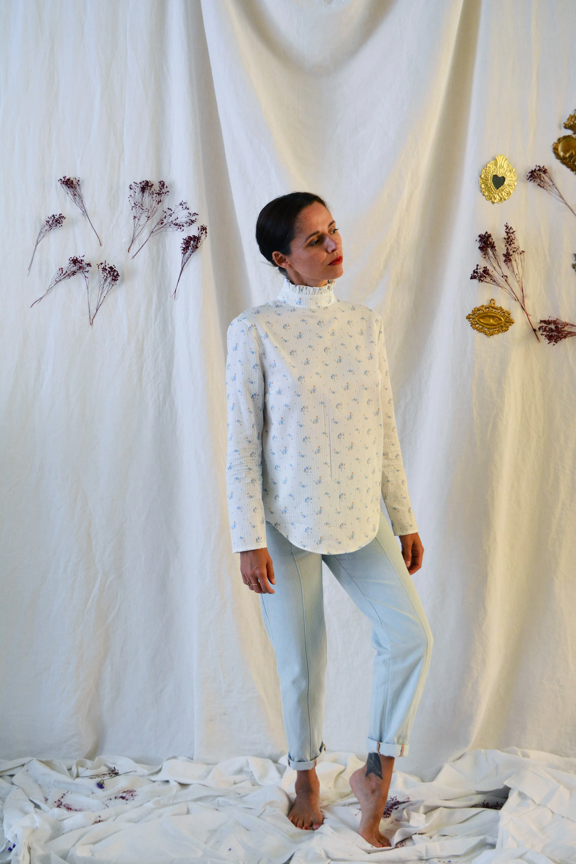 Patron couture blouse Dahlia / PDF (A4, A3, A0, US Letter) - Cadres, Calques par Taille, Vidéoprojection - Image 4
