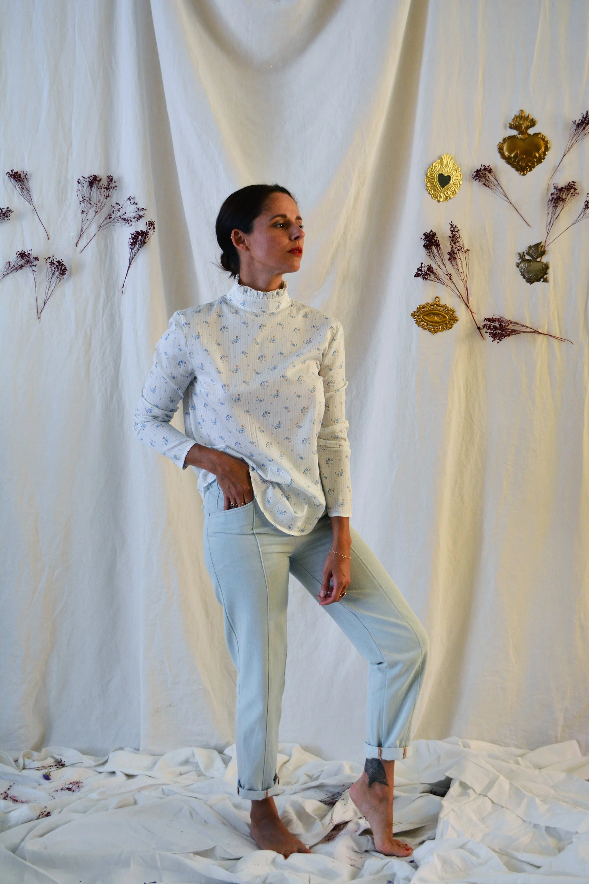Patron couture blouse Dahlia / PDF (A4, A3, A0, US Letter) - Cadres, Calques par Taille, Vidéoprojection - Image 5