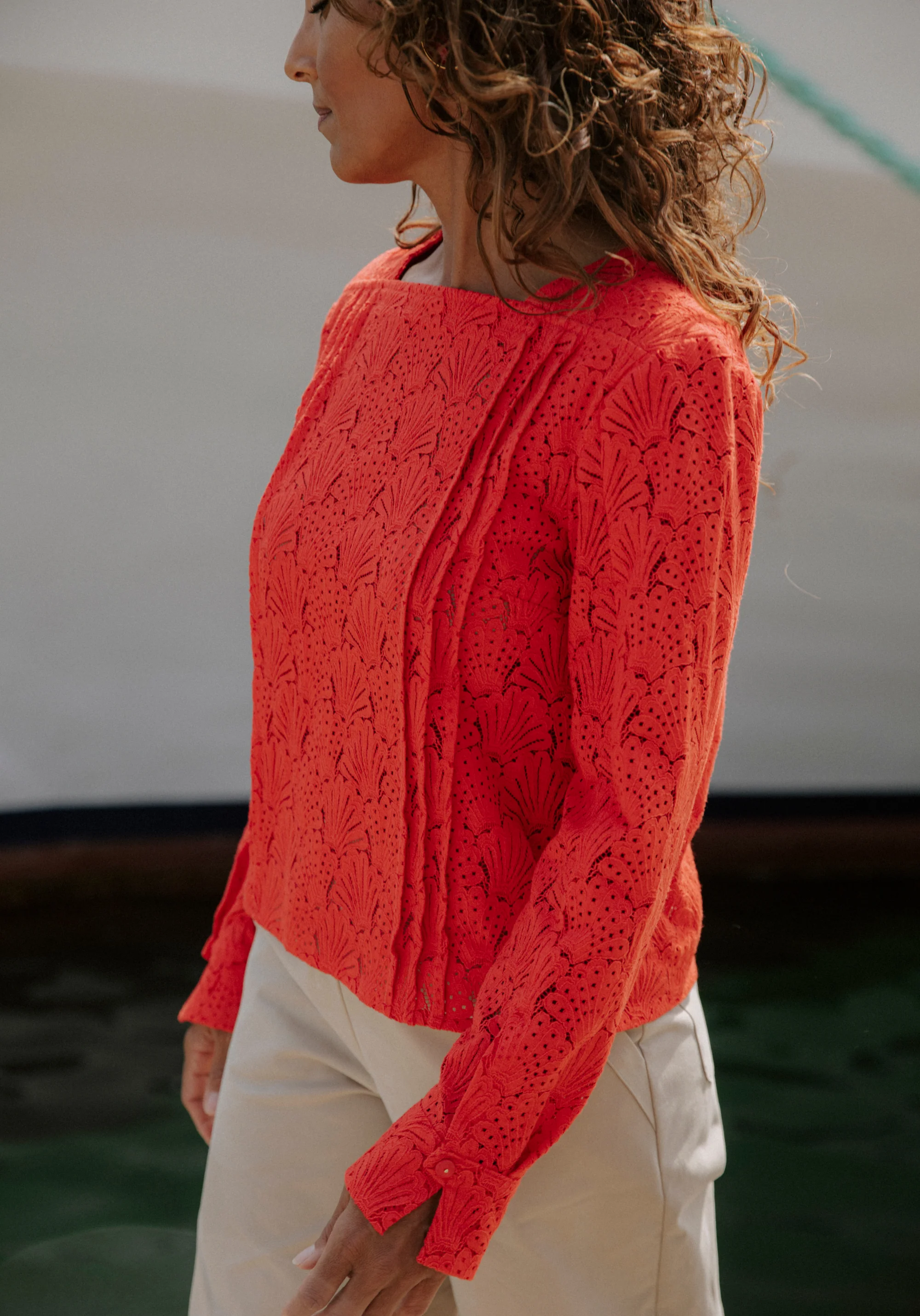 Tissu dentelle Coquillage - 3 coloris - Image 16