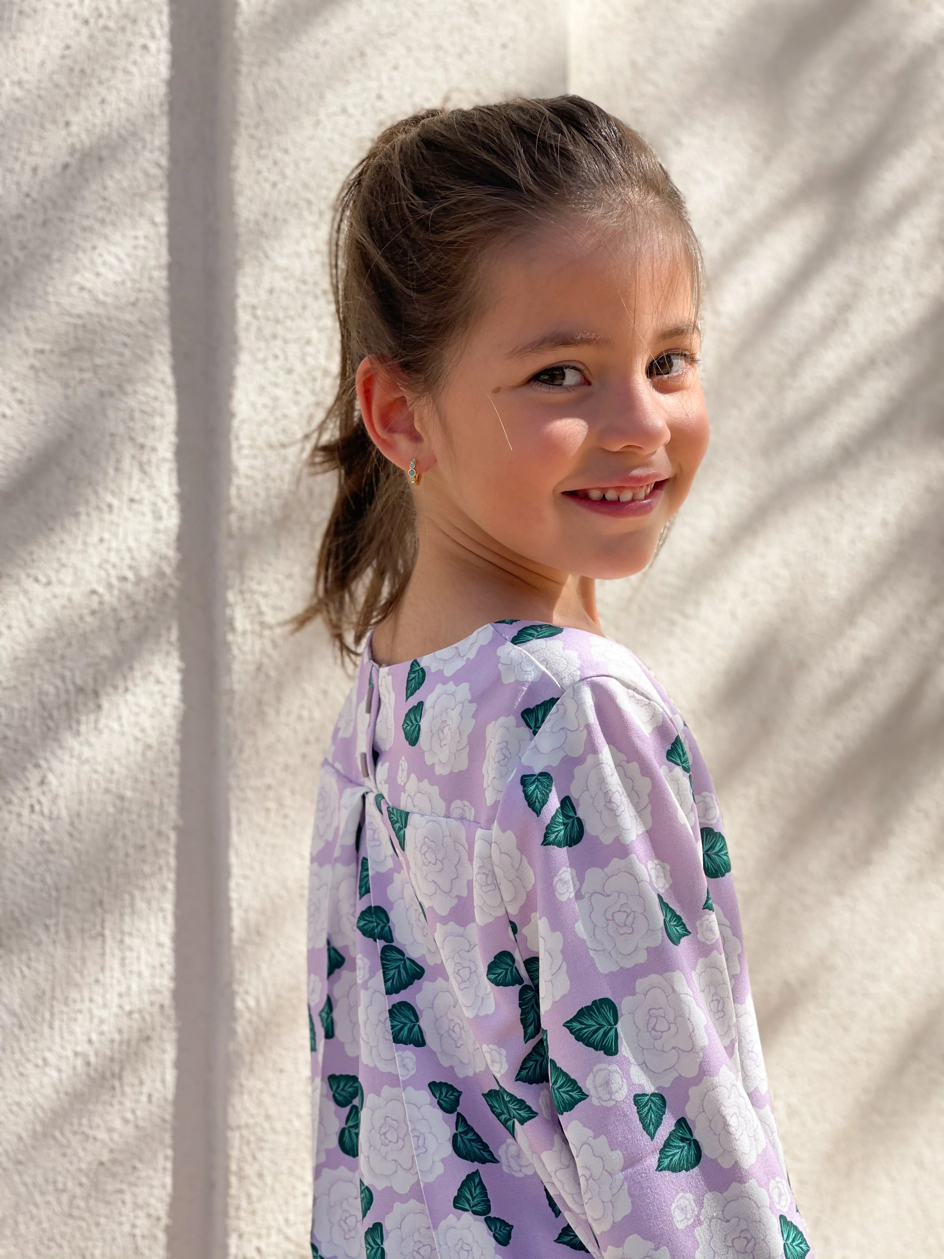 Patron couture  blouse fille Miss Violette / PDF (A4, A3, A0, US Letter) - Cadres, Calques par Taille, Vidéoprojection - Image 3