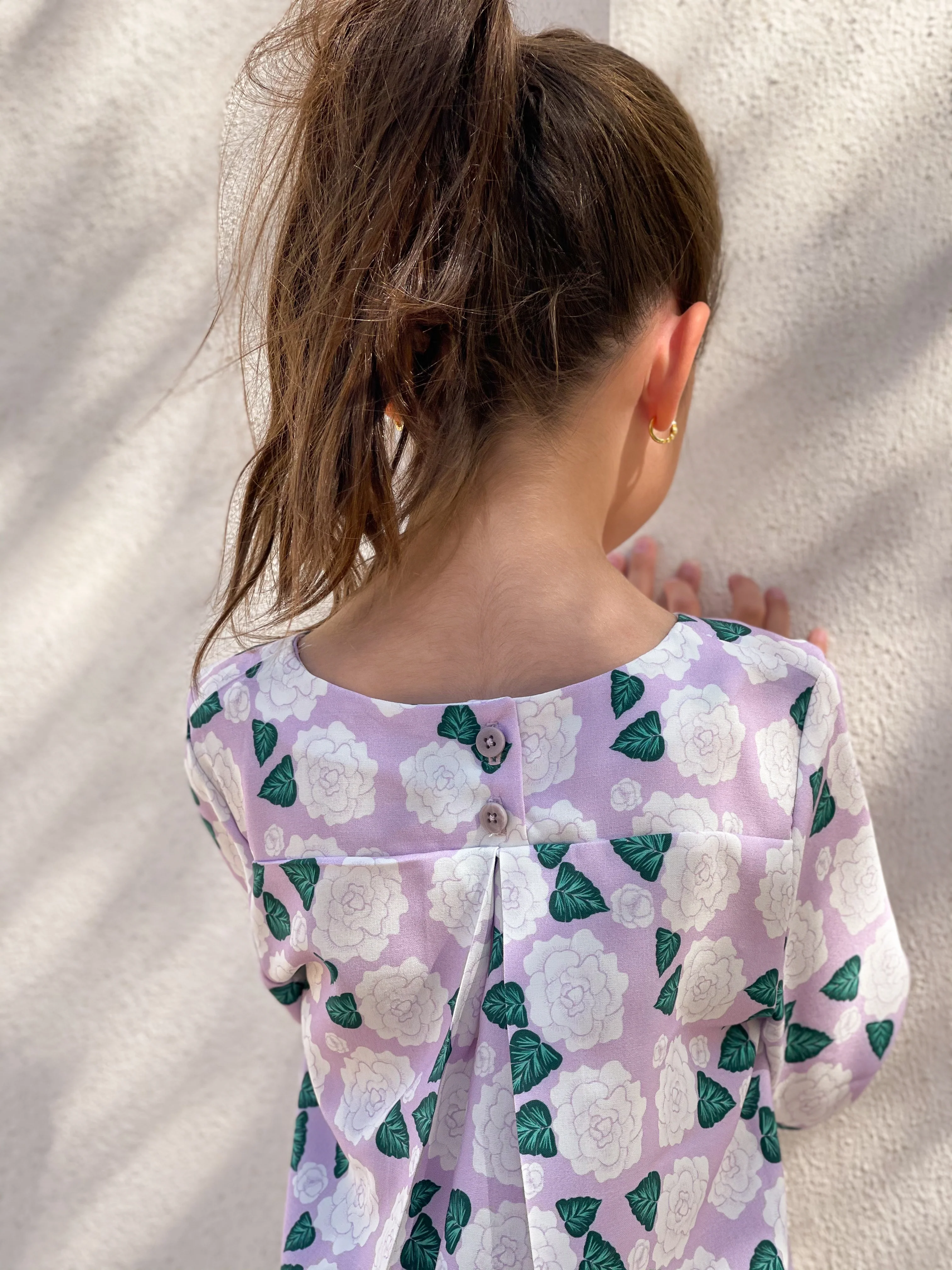 Patron couture  blouse fille Miss Violette / PDF (A4, A3, A0, US Letter) - Cadres, Calques par Taille, Vidéoprojection - Image 5