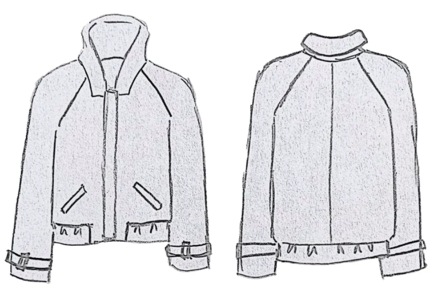 Patron couture blouson Sunset / PDF (A4, A3, A0, US Letter) - Cadres, Calques par Taille, Vidéoprojection - Image 2