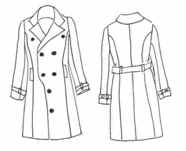 Patron couture manteau, veste Tsar / PDF (A4, A3, A0, US Letter) - Cadres, Calques par Taille, Vidéoprojection - Image 2