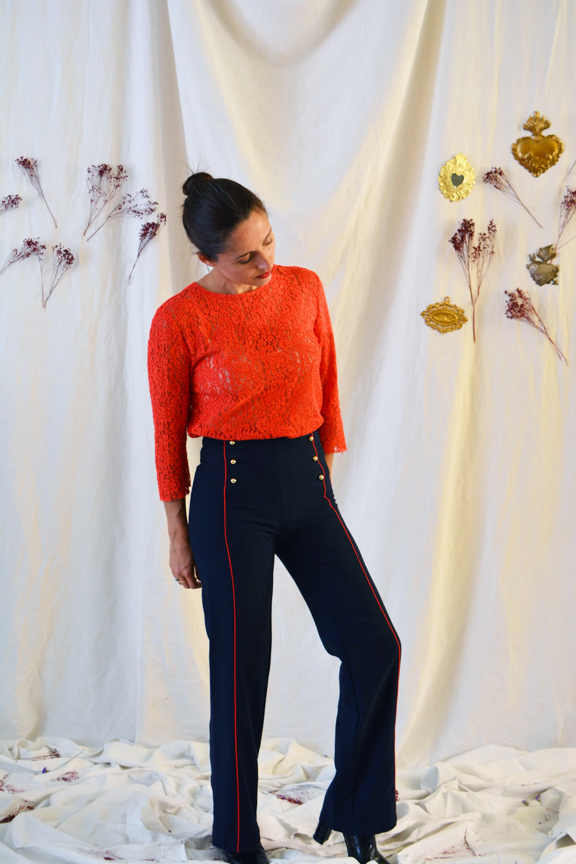Patron couture pantalon à pont Embrun  / PDF (A4, A3, A0, US Letter) - Cadres, Calques par Taille, Vidéoprojection - Image 3
