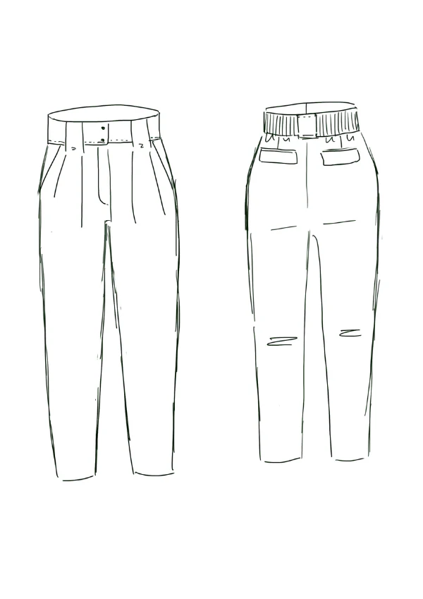 Patron couture pantalon, short Bélem / Patron pochette - Image 3