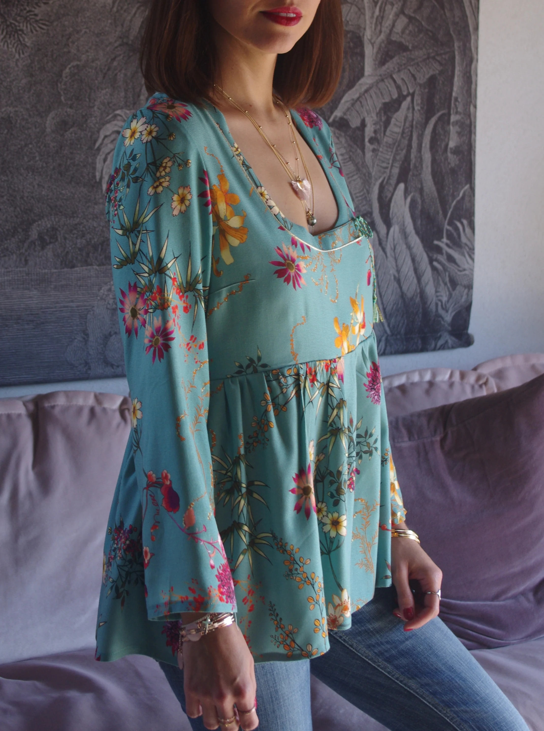 Patron couture robe, blouse encolure carrée Sybil / PDF (A4, A3, A0, US Letter) - Cadres, Calques par Taille, Vidéoprojection - Image 10