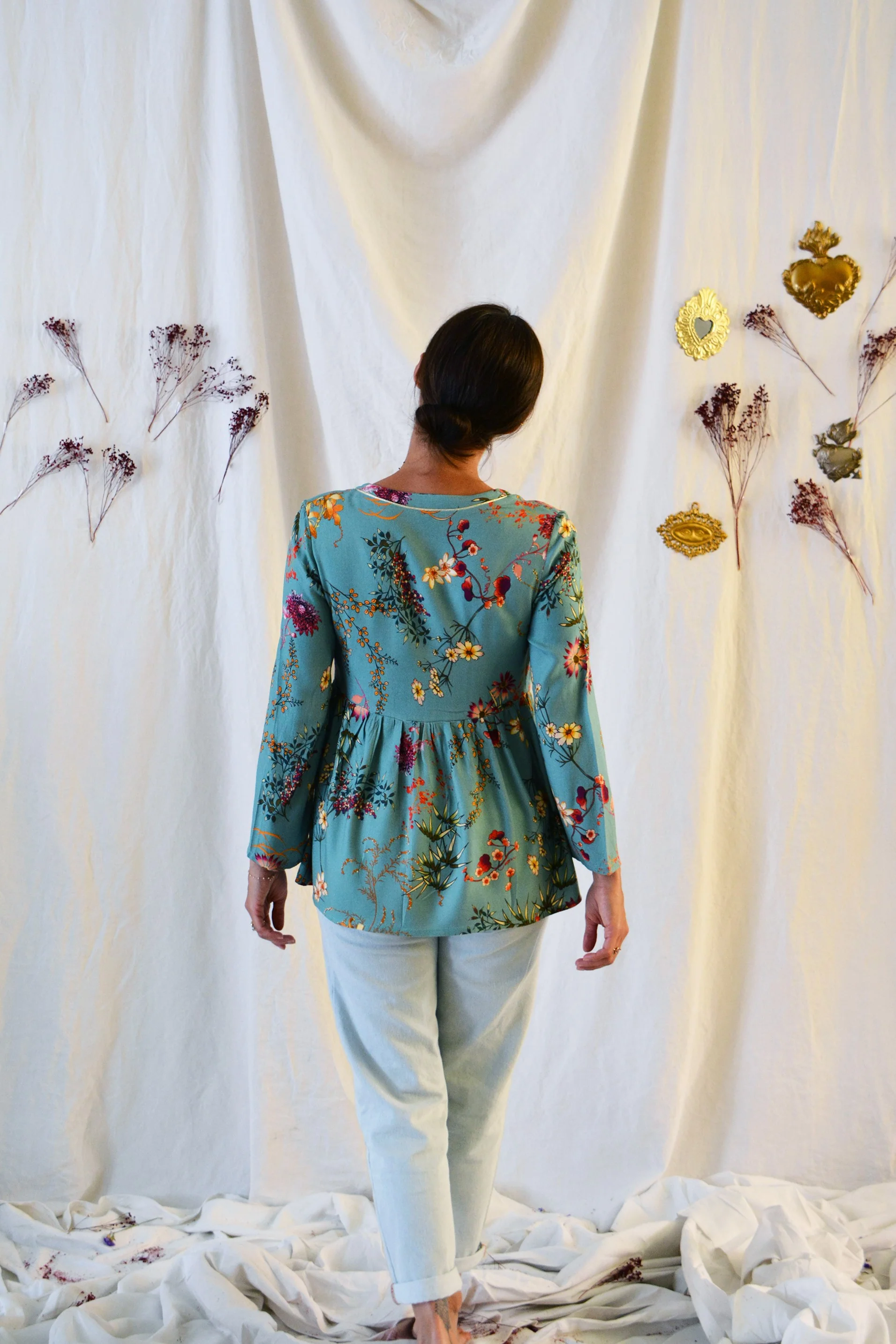 Patron couture robe, blouse encolure carrée Sybil / PDF (A4, A3, A0, US Letter) - Cadres, Calques par Taille, Vidéoprojection - Image 3
