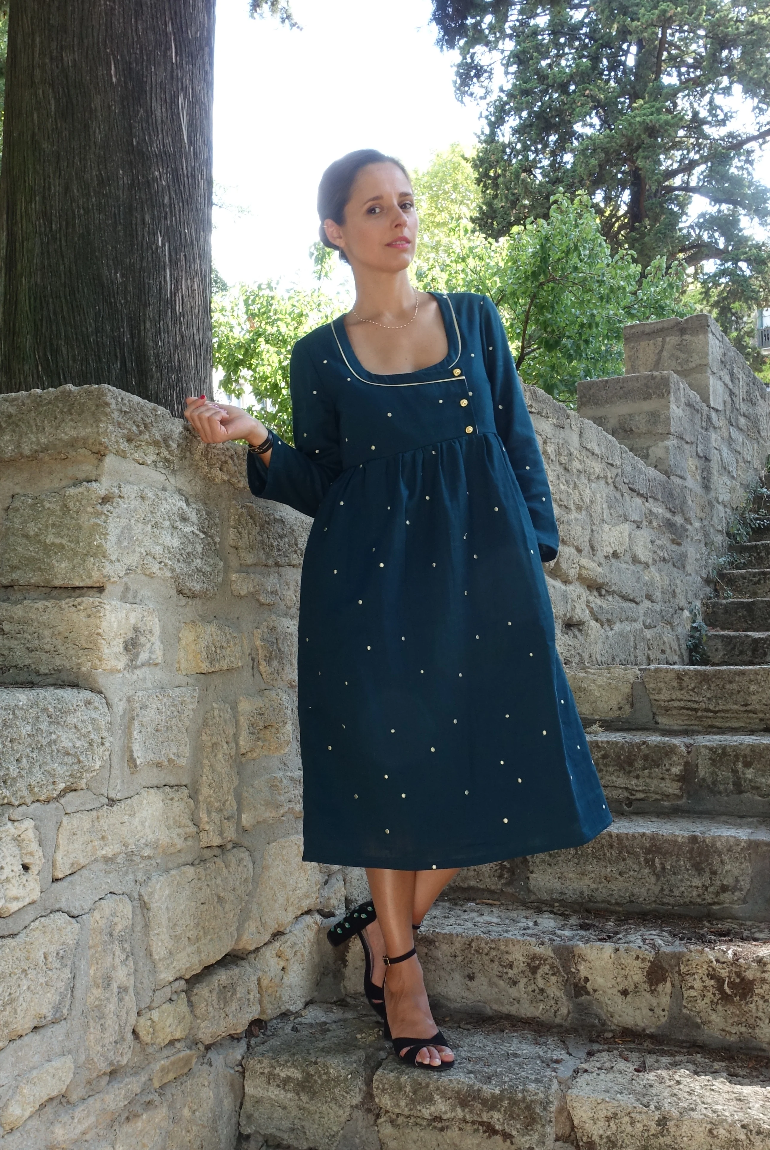 Patron couture robe, blouse encolure carrée Sybil / PDF (A4, A3, A0, US Letter) - Cadres, Calques par Taille, Vidéoprojection - Image 8