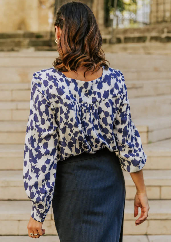Patron couture robe, blouse Lauren / PDF (A4, A3, A0, US Letter) - Cadres, Calques par Taille, Vidéoprojection - Image 6