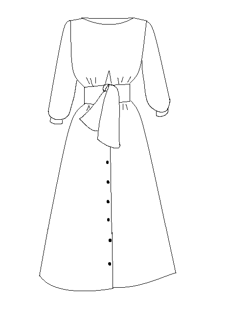 Patron couture robe, blouse Sierra / PDF (A4, A3, A0, US Letter) - Cadres, Calques par Taille, Vidéoprojection - Image 3