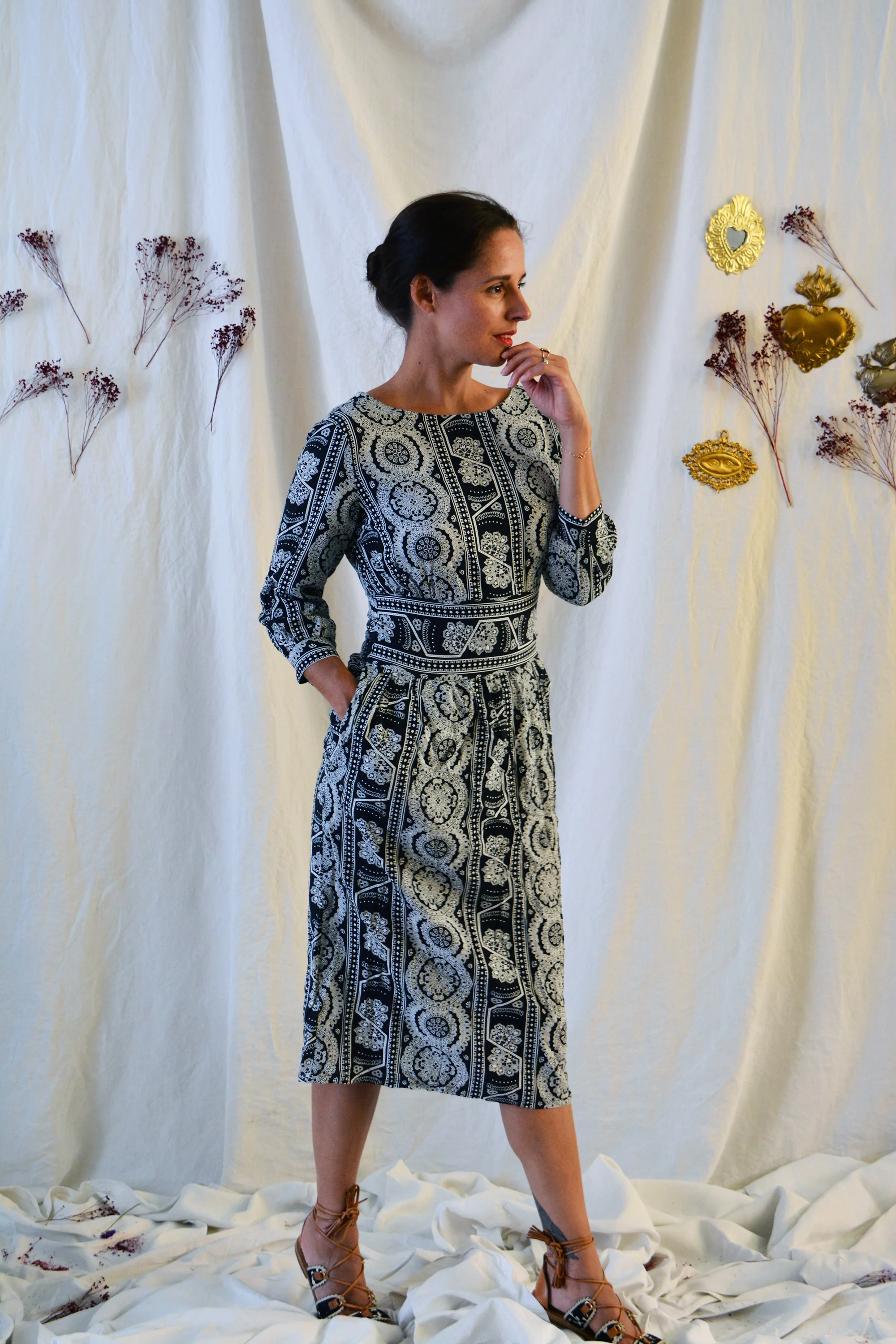 Patron couture robe, blouse Sierra / PDF (A4, A3, A0, US Letter) - Cadres, Calques par Taille, Vidéoprojection - Image 6