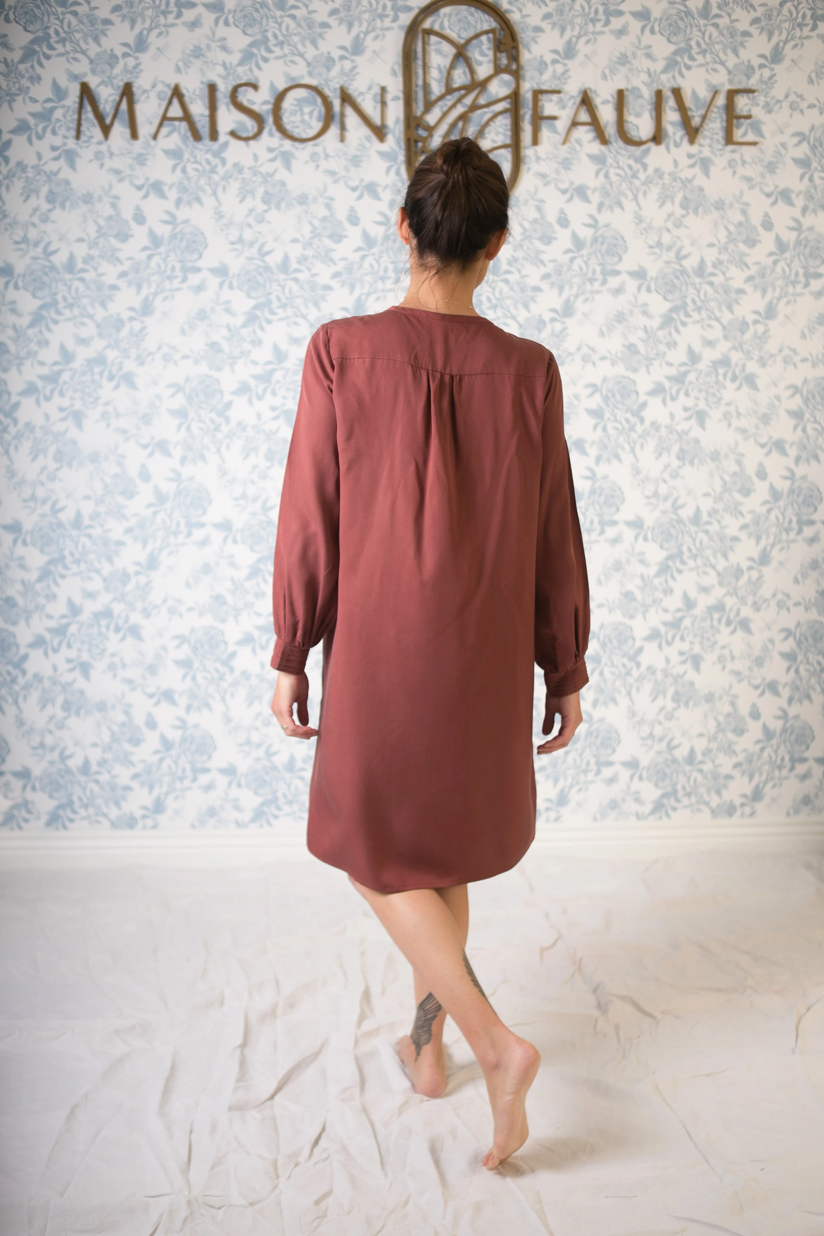 Patron couture robe chemise Atlas / PDF (A4, A3, A0, US Letter) - Cadres, Calques par Taille, Vidéoprojection - Image 6
