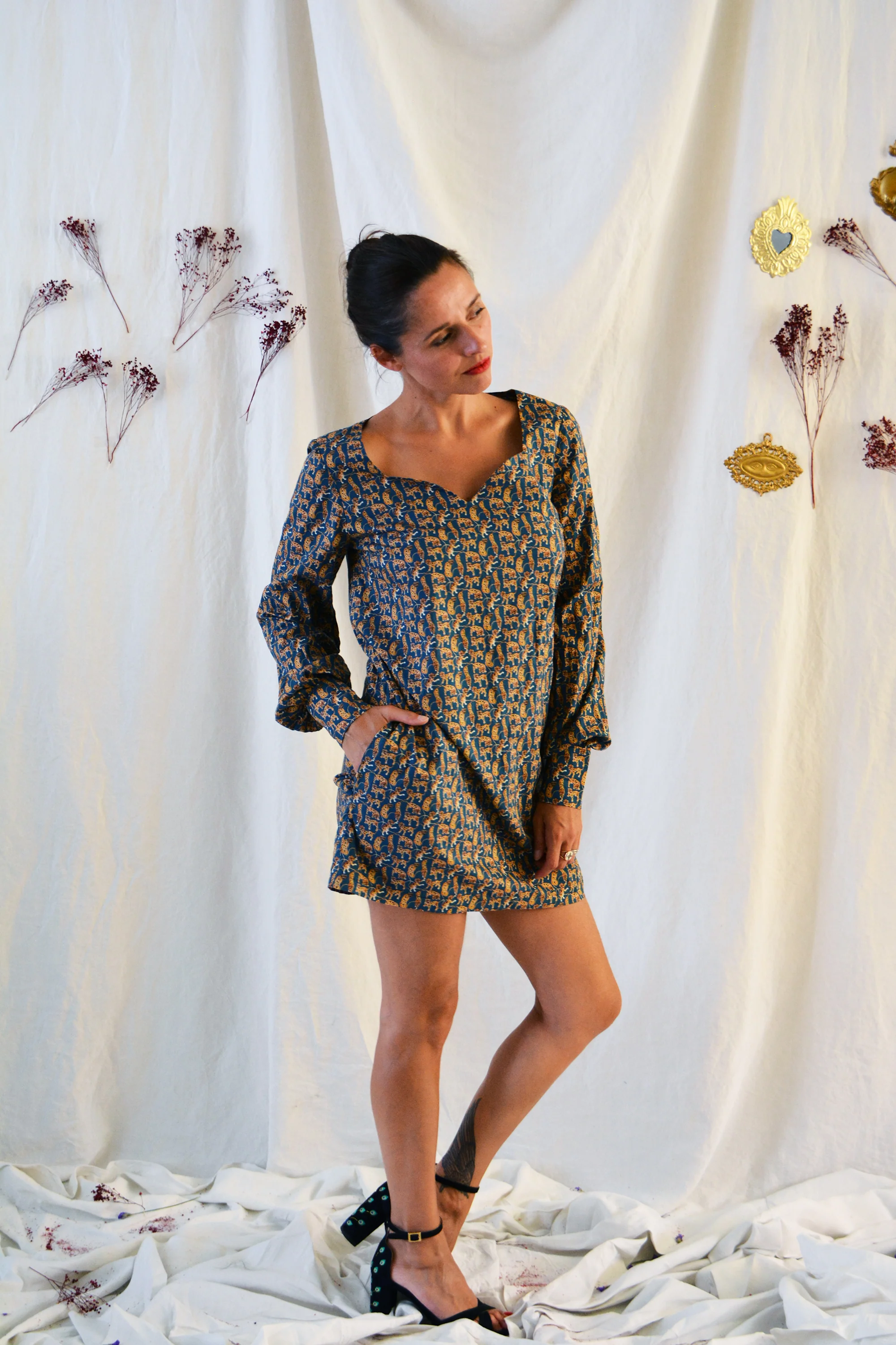 Patron couture robe Craie / PDF (A4, A3, A0, US Letter) - Cadres, Calques par Taille, Vidéoprojection - Image 5