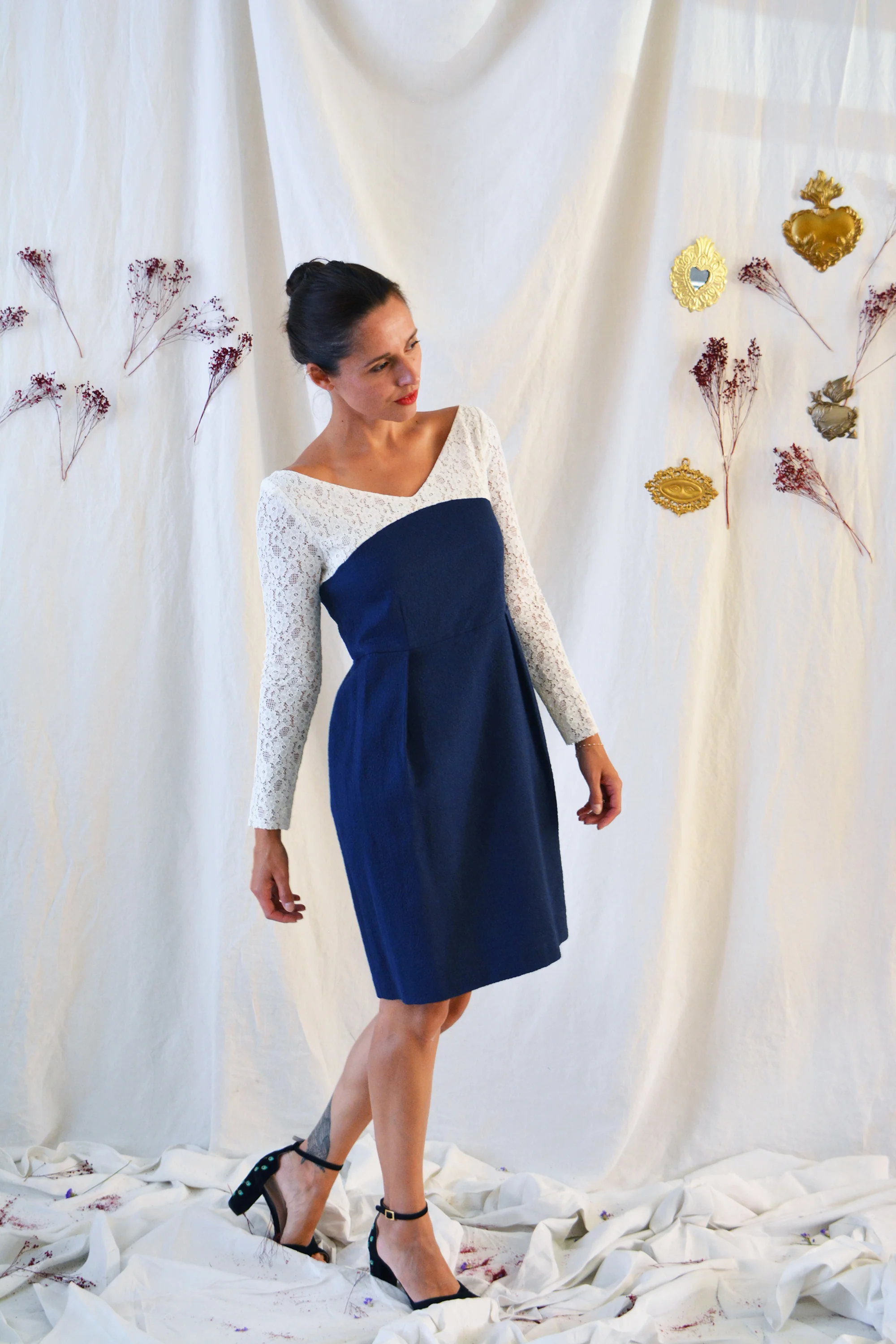 Patron couture robe Jasmin / PDF (A4, A3, A0, US Letter) - Cadres, Calques par Taille, Vidéoprojection - Image 3