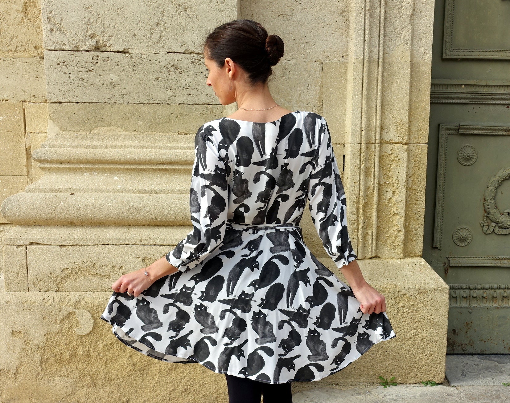 Patron couture robe, top Niki / PDF (A4, A3, A0, US Letter) – Tailles 34 à 56 – Cadres, Calques par Taille, Vidéoprojection - Image 13