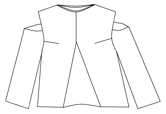 Patron couture top Balmoral / PDF (A4, A3, A0, US Letter) – Tailles 34 à 56 – Cadres, Calques par Taille, Vidéoprojection - Image 2