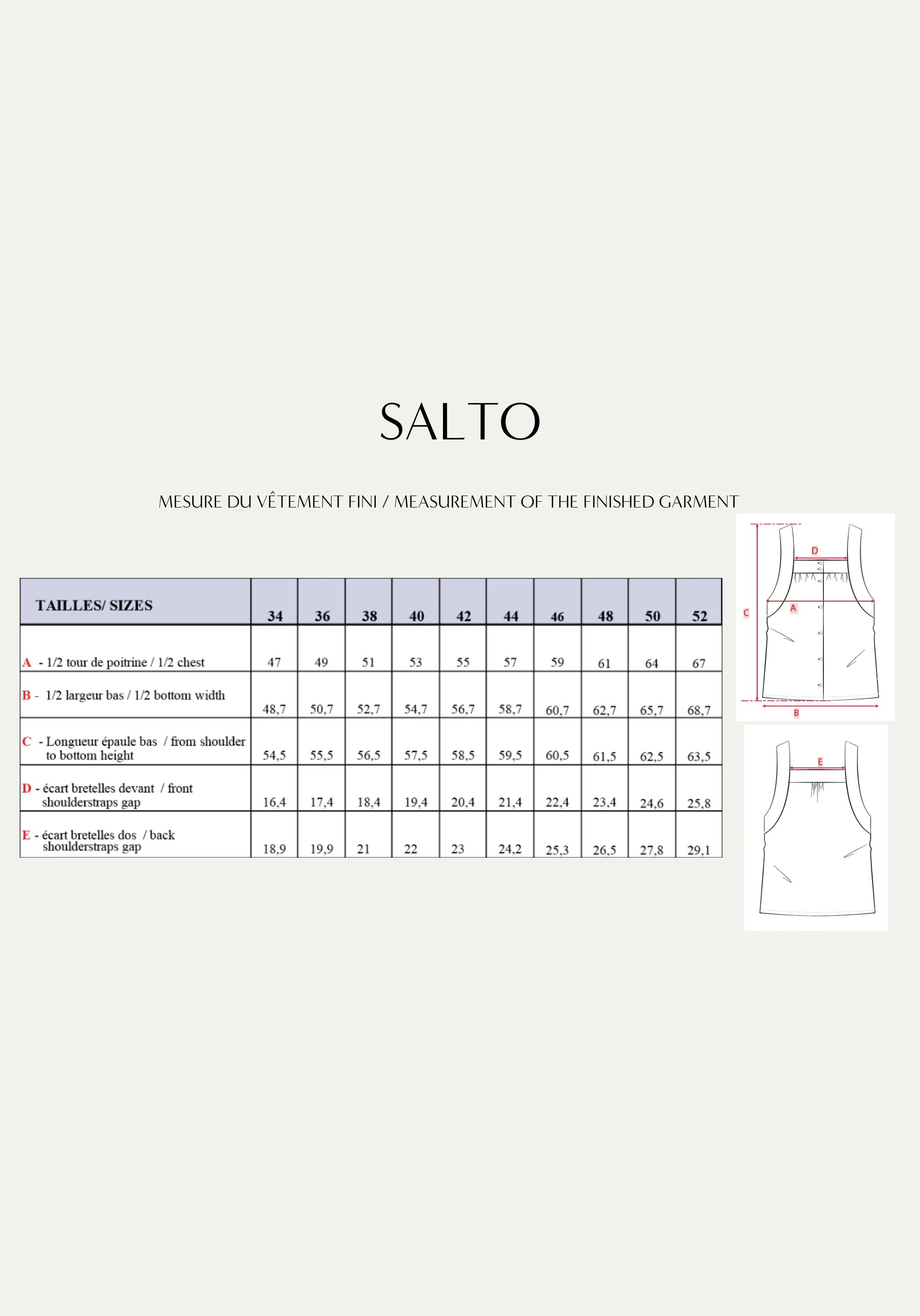 Patron couture short Grand Bain / PDF (A4, A3, A0, US Letter) - Cadres, Calques par Taille, Vidéoprojection - Image 3