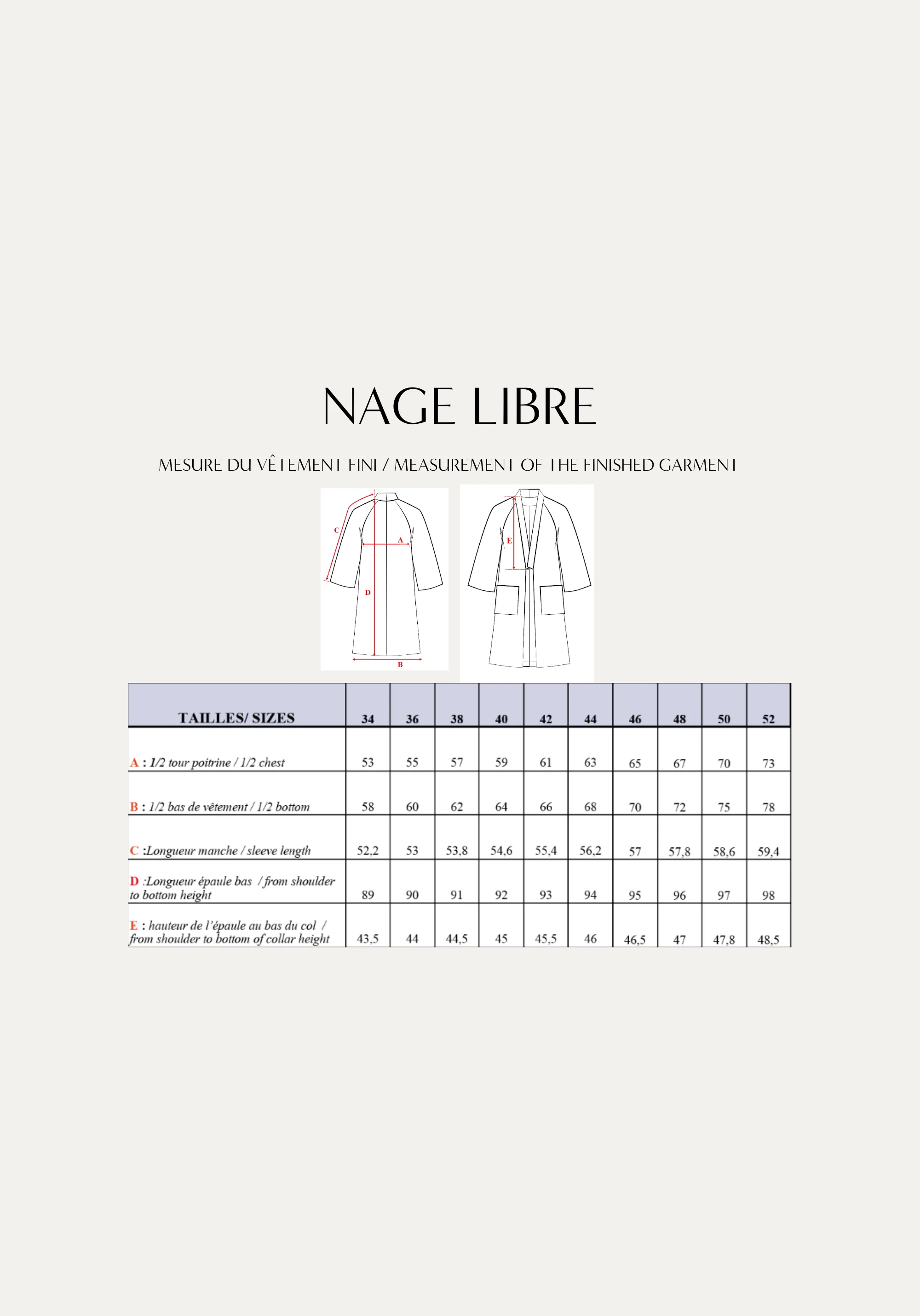 Patron couture veste Nage Libre / Patron pochette - Image 4