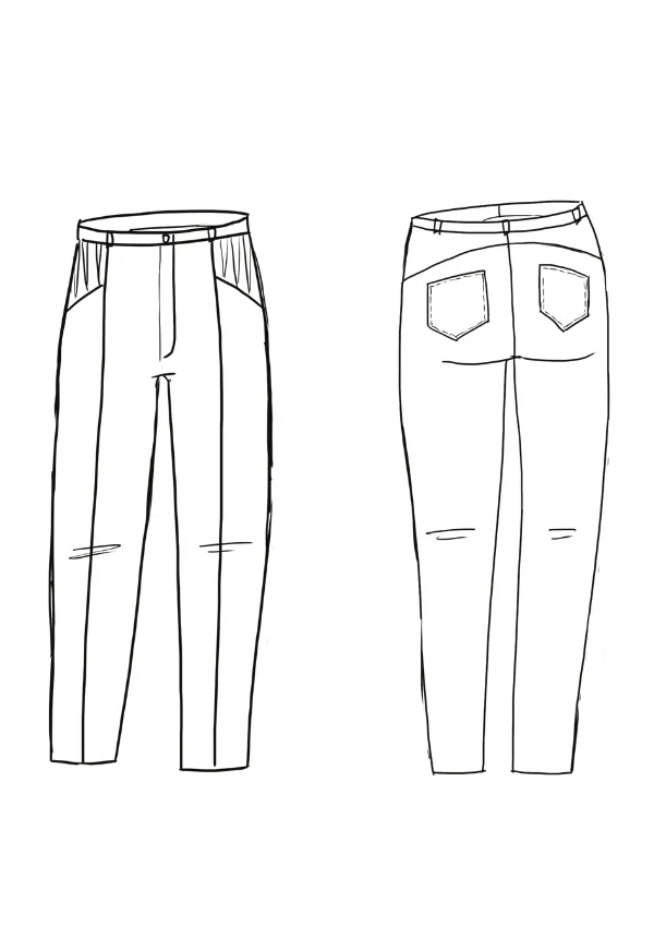 Patron pantalon, jean Hussard / Patron pochette - Image 3