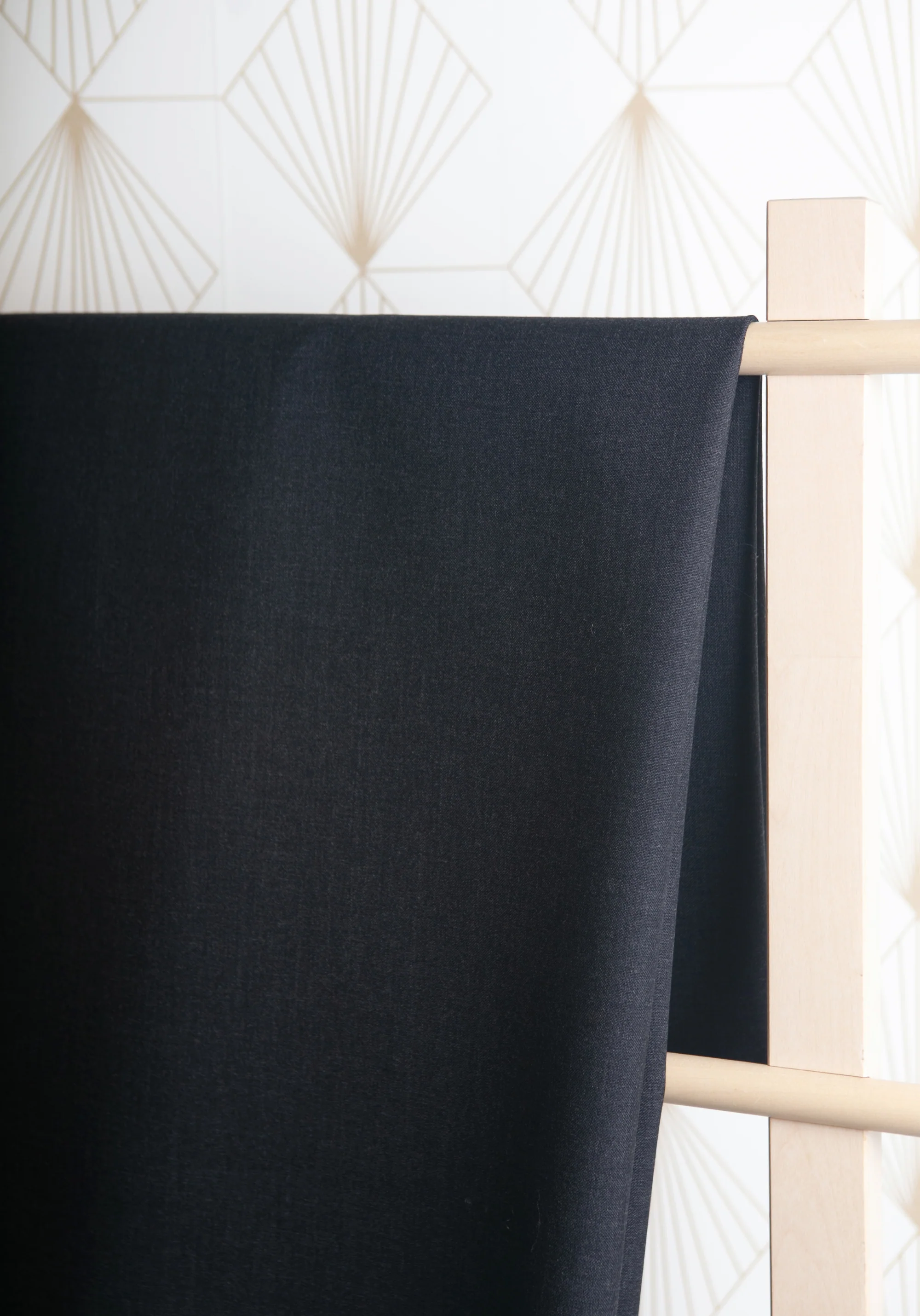 Tissu lainage tailleur 100% laine Anthracite - Image 6