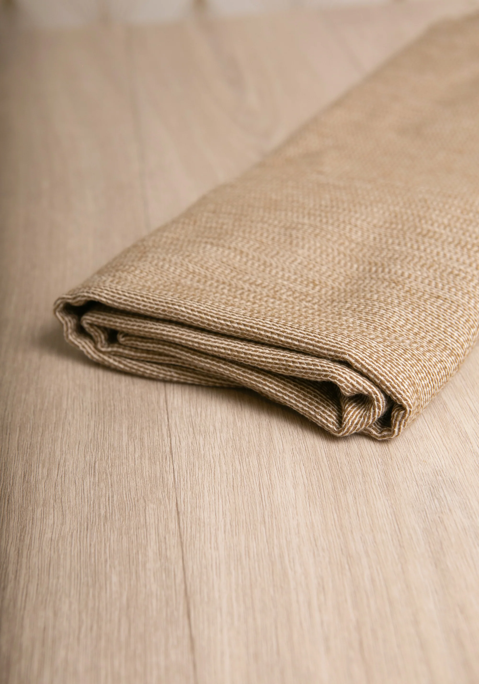 Tissu jacquard de coton Mini Chevron Camel - Image 5