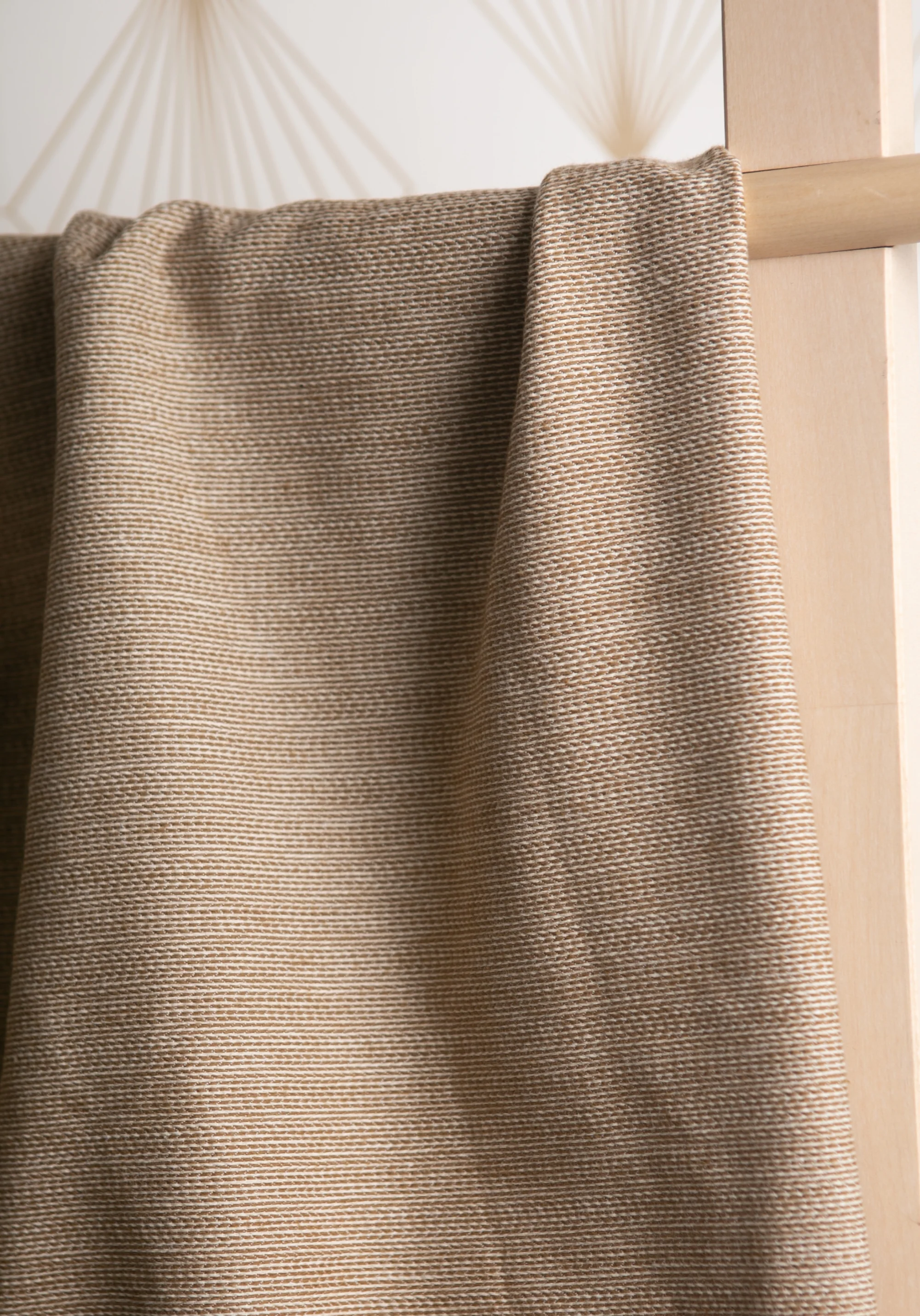Tissu jacquard de coton Mini Chevron Camel - Image 6