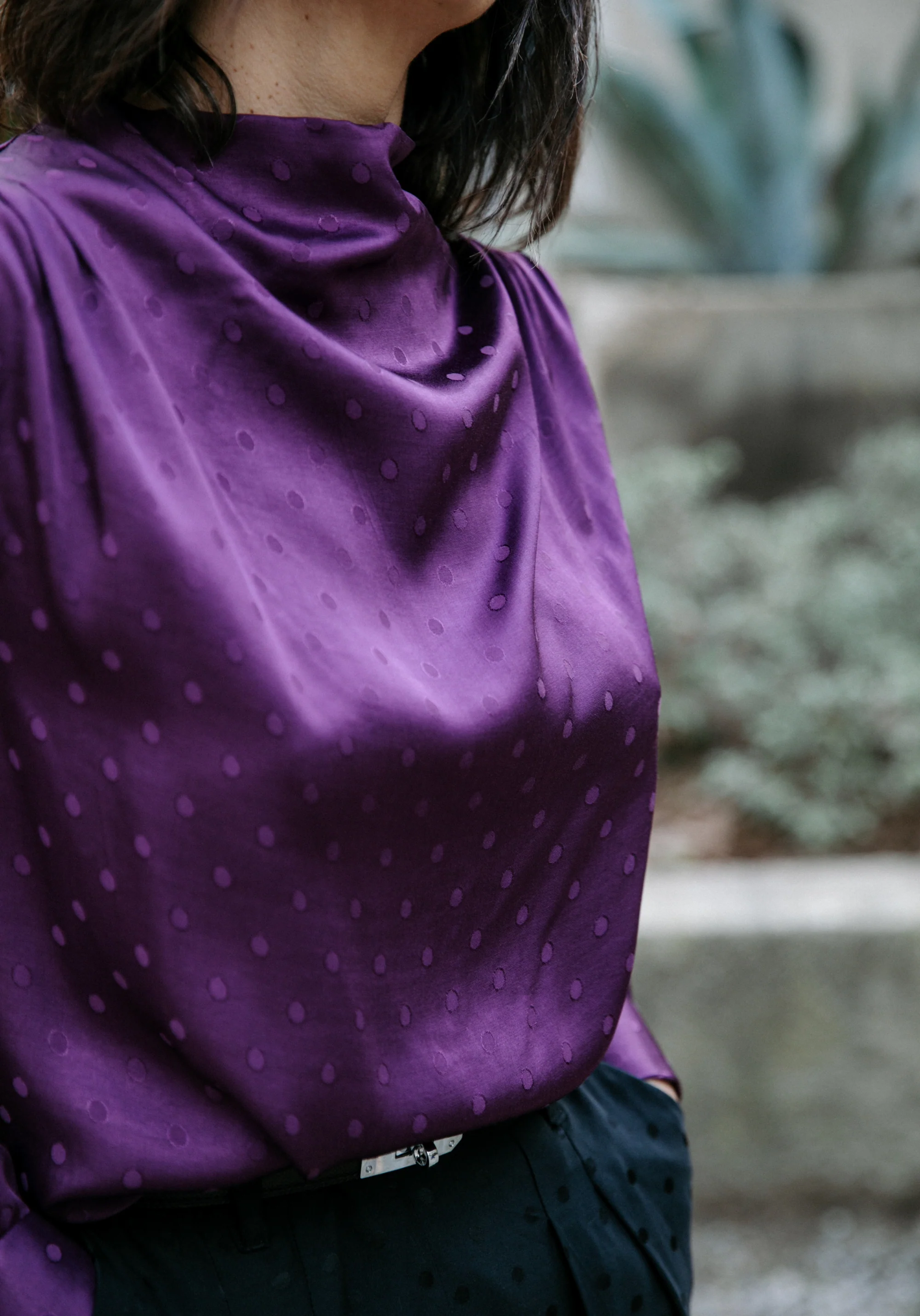 Tissu jacquard pois Lucente - Pour vêtements et doublures élégantes - Plusieurs couleurs - Image 19