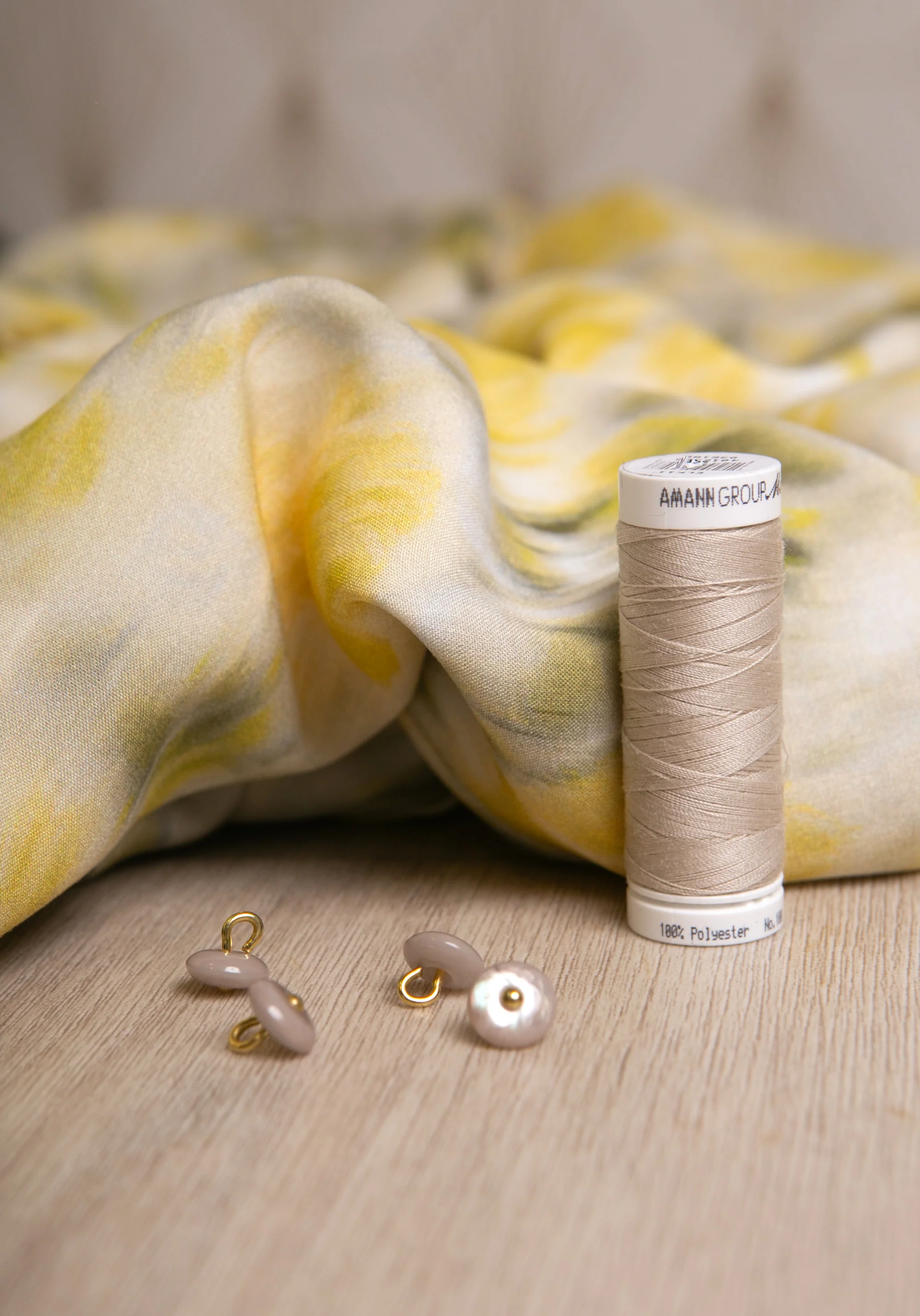 Tissu popeline de viscose imprimée Abstract Rose - Plusieurs coloris - Image 17