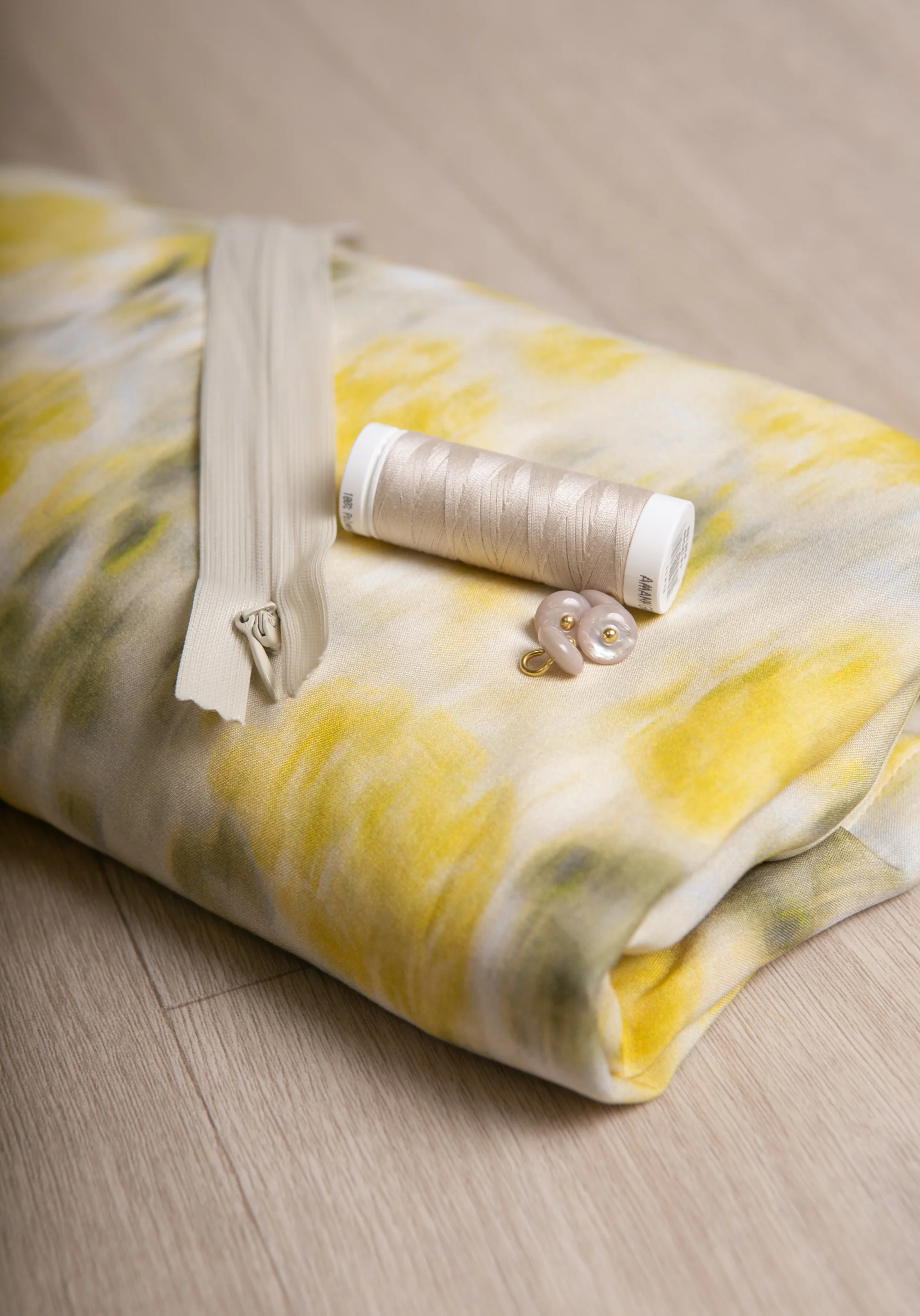 Tissu popeline de viscose imprimée Abstract Rose - Plusieurs coloris - Image 18