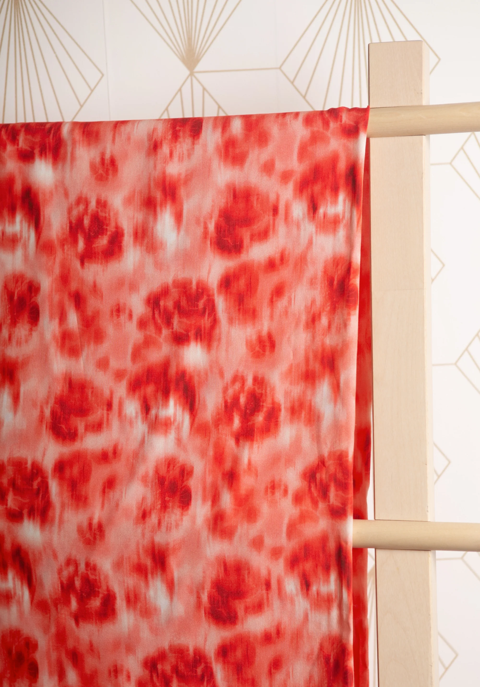 Tissu popeline de viscose imprimée Abstract Rose - Plusieurs coloris - Image 21