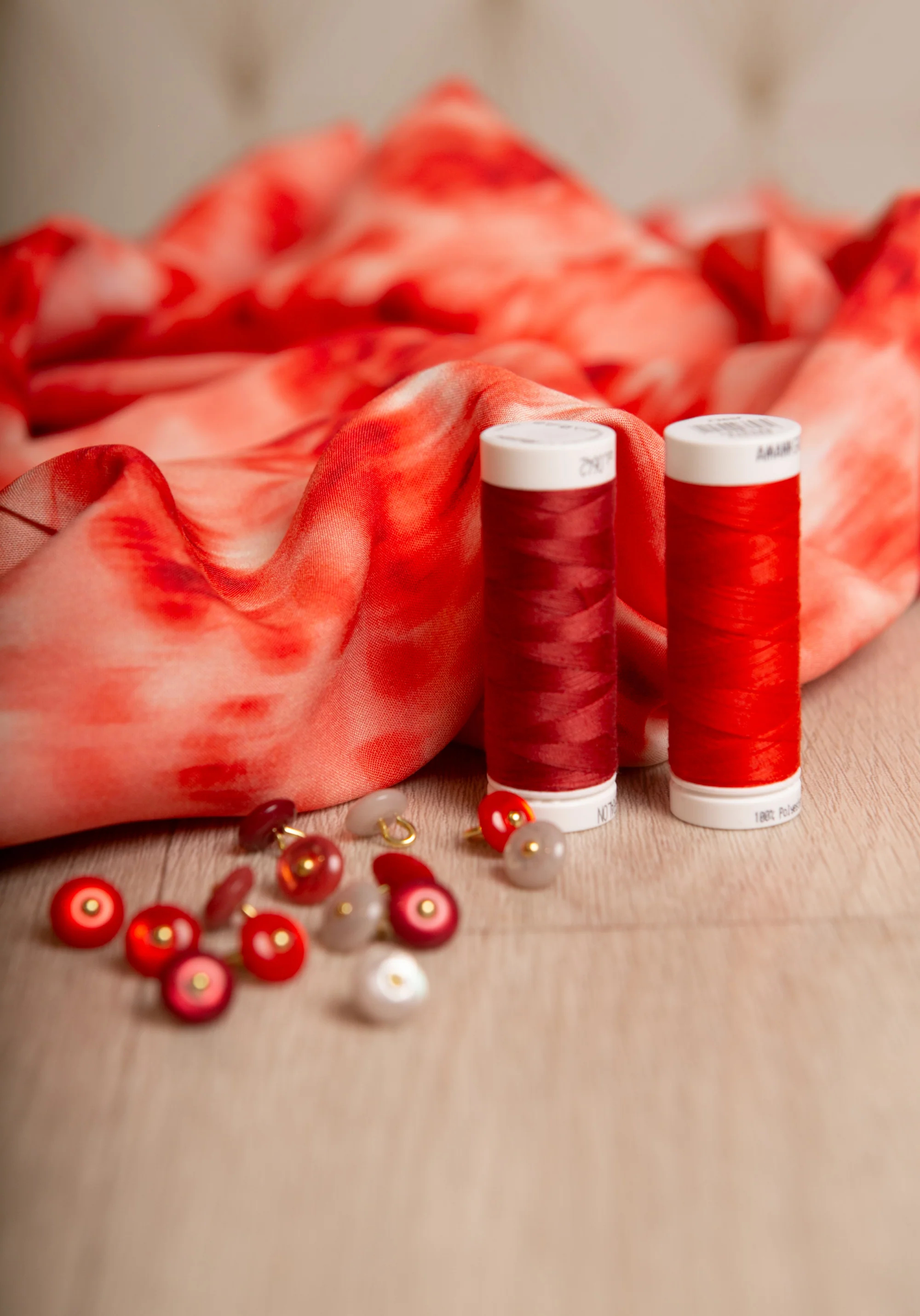 Tissu popeline de viscose imprimée Abstract Rose - Plusieurs coloris - Image 24