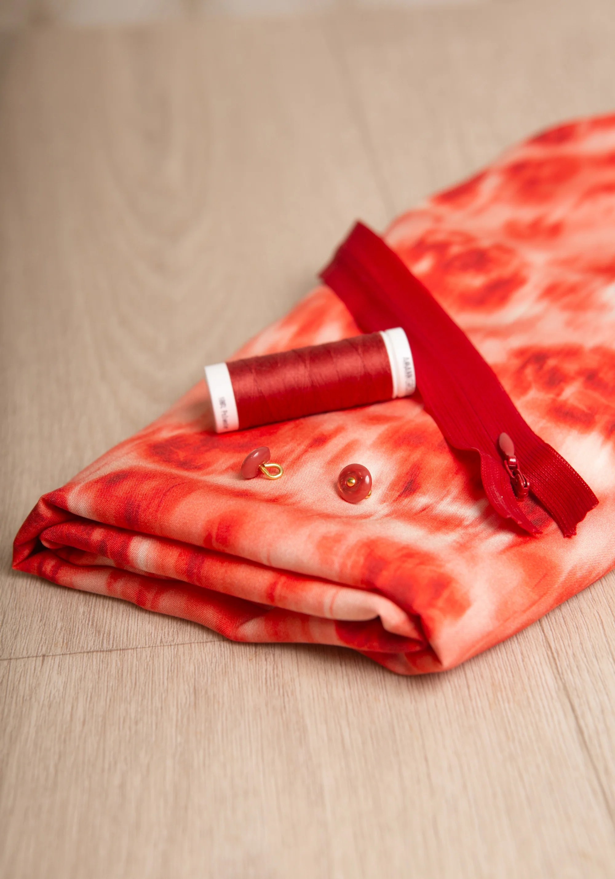 Tissu popeline de viscose imprimée Abstract Rose - Plusieurs coloris - Image 25