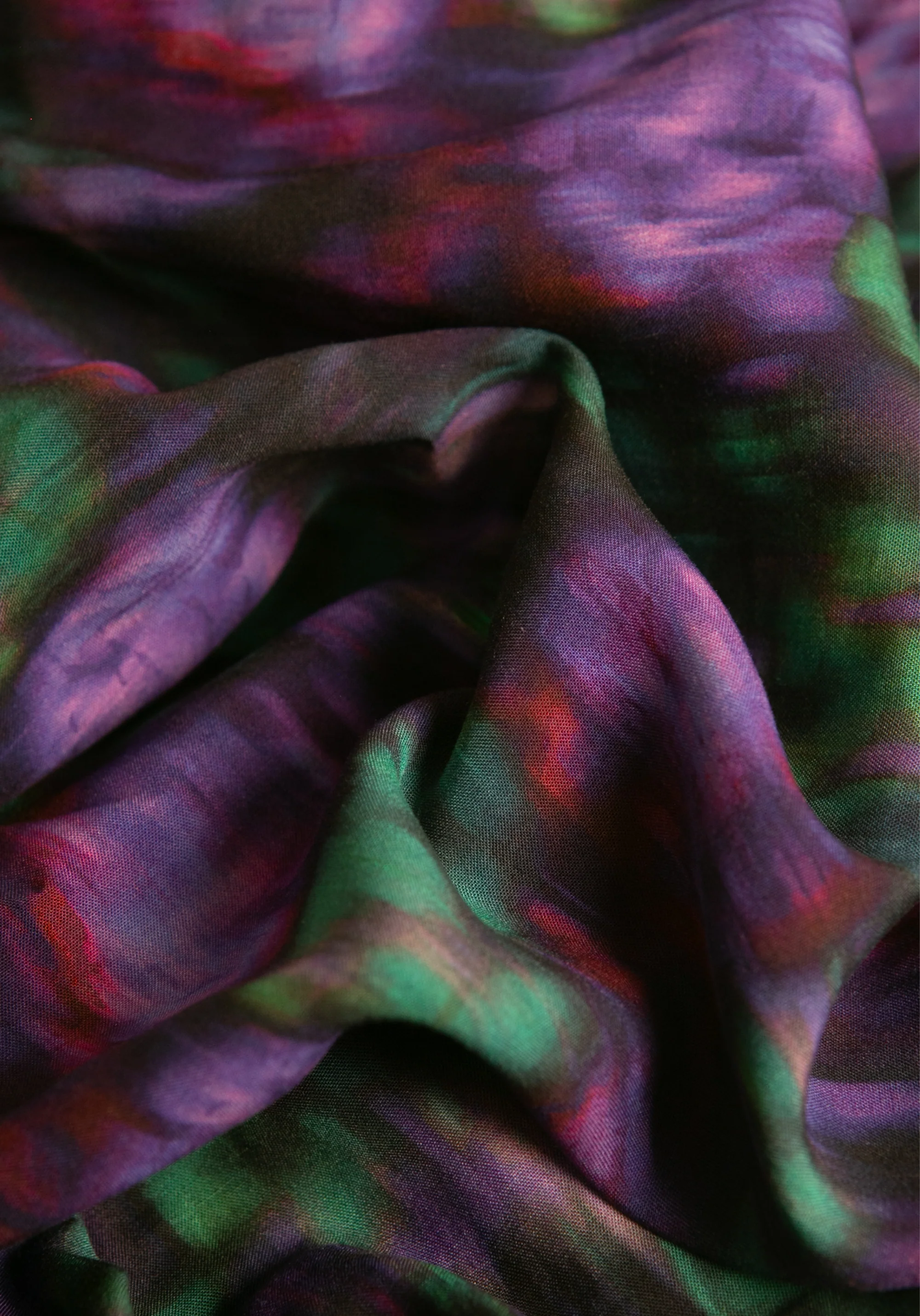 Tissu popeline de viscose imprimée Abstract Rose - Plusieurs coloris - Image 8