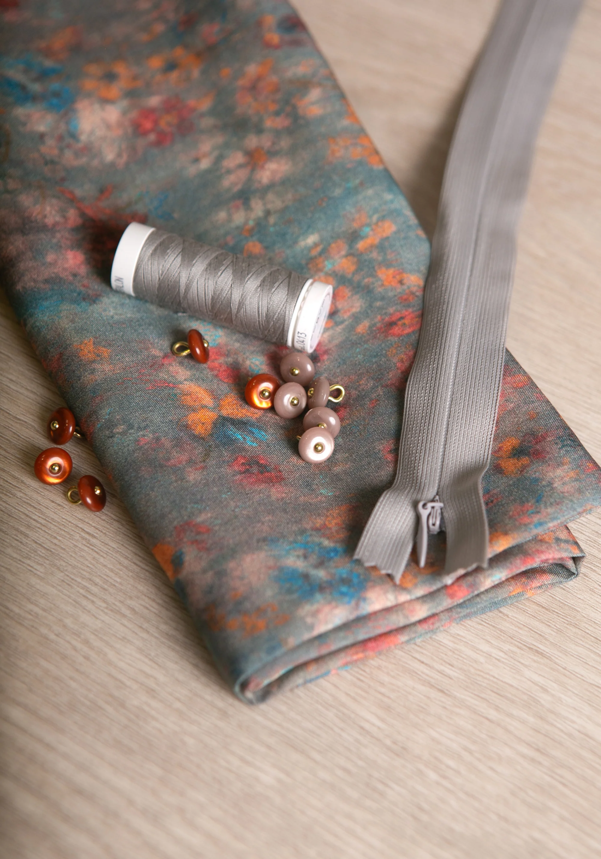 Tissu popeline de viscose imprimée Ghost Flower - Plusieurs coloris - Image 14