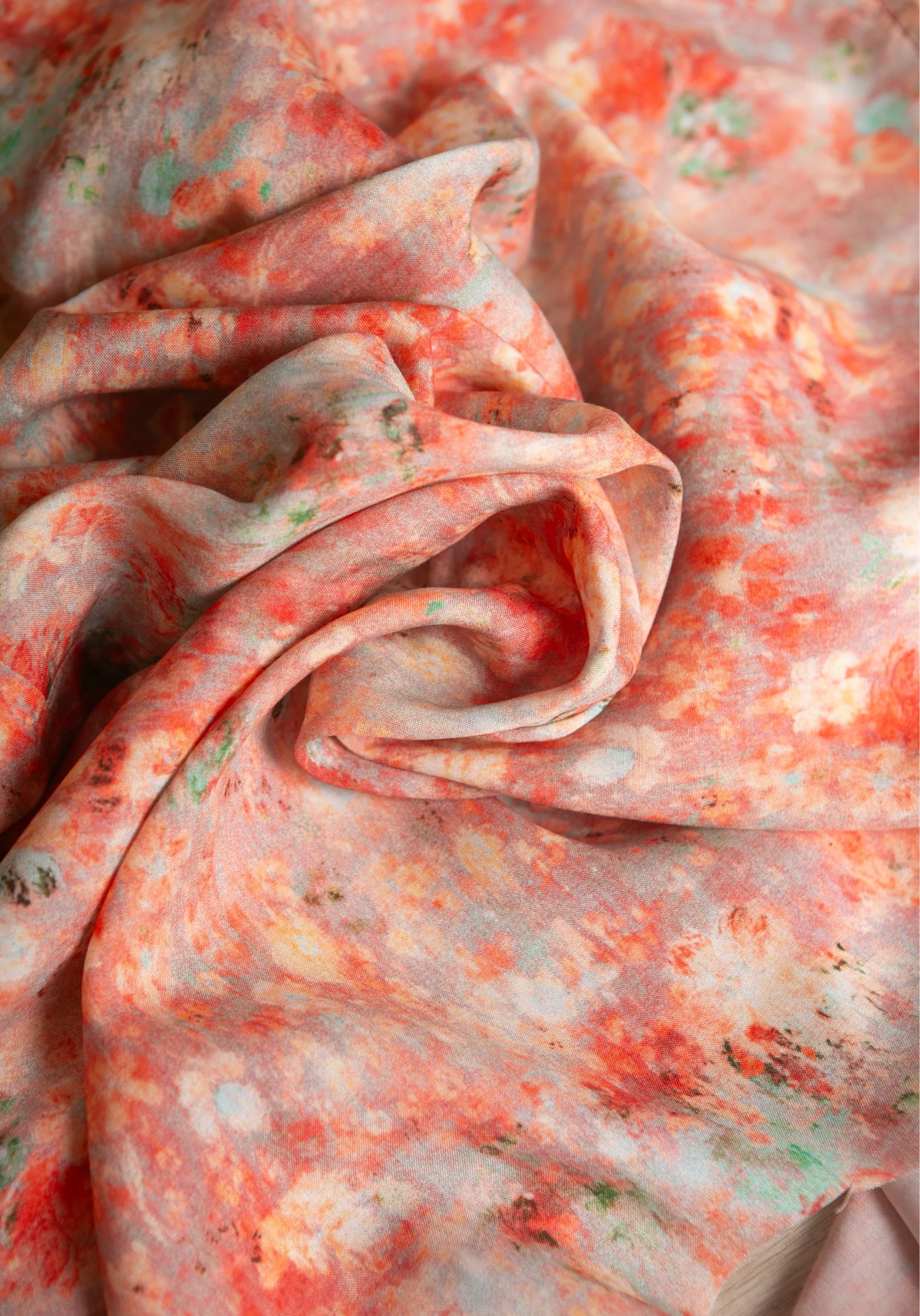 Tissu popeline de viscose imprimée Ghost Flower - Plusieurs coloris - Image 3