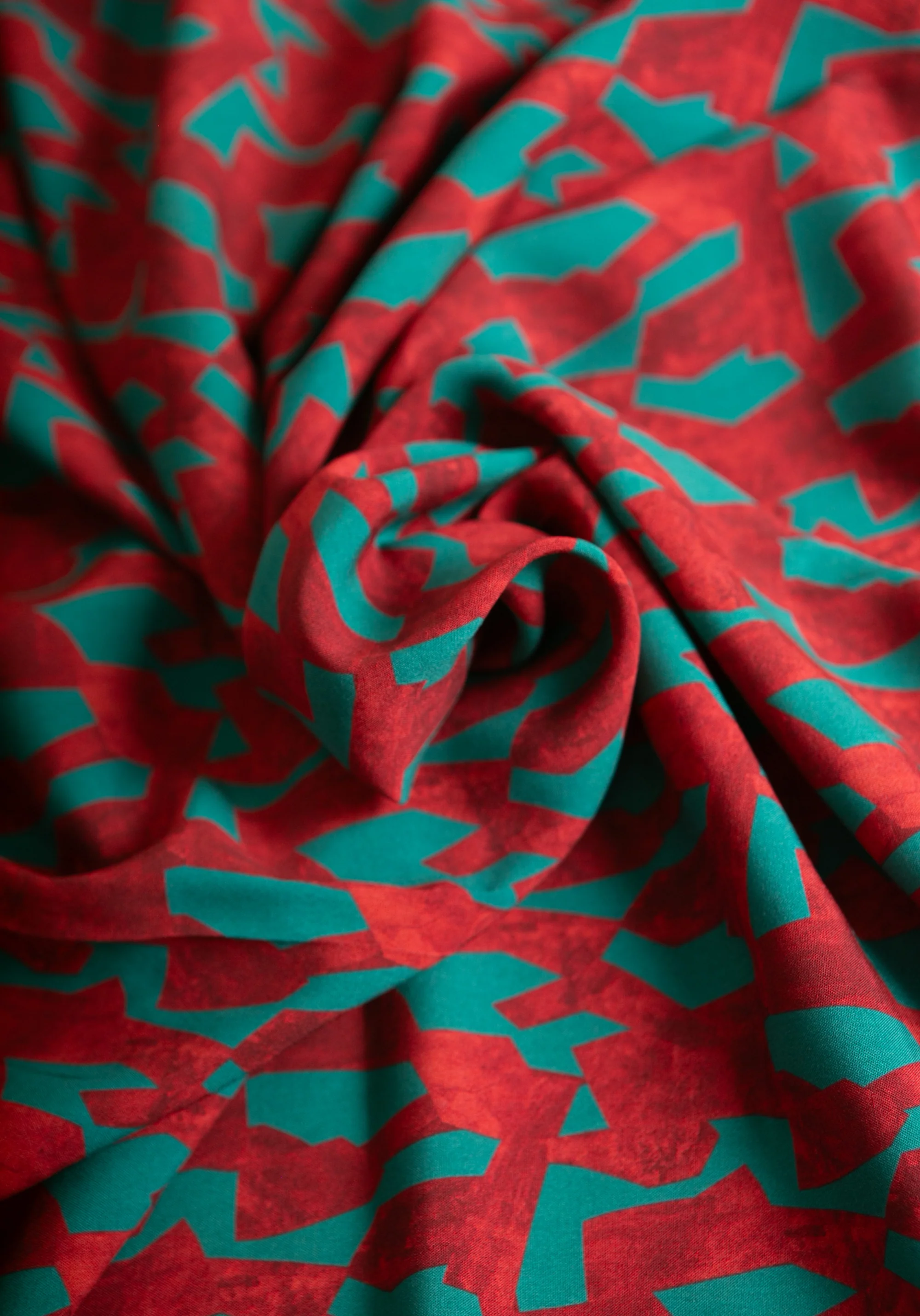 Tissu popeline de viscose imprimée Pietra - Plusieurs coloris - Image 30