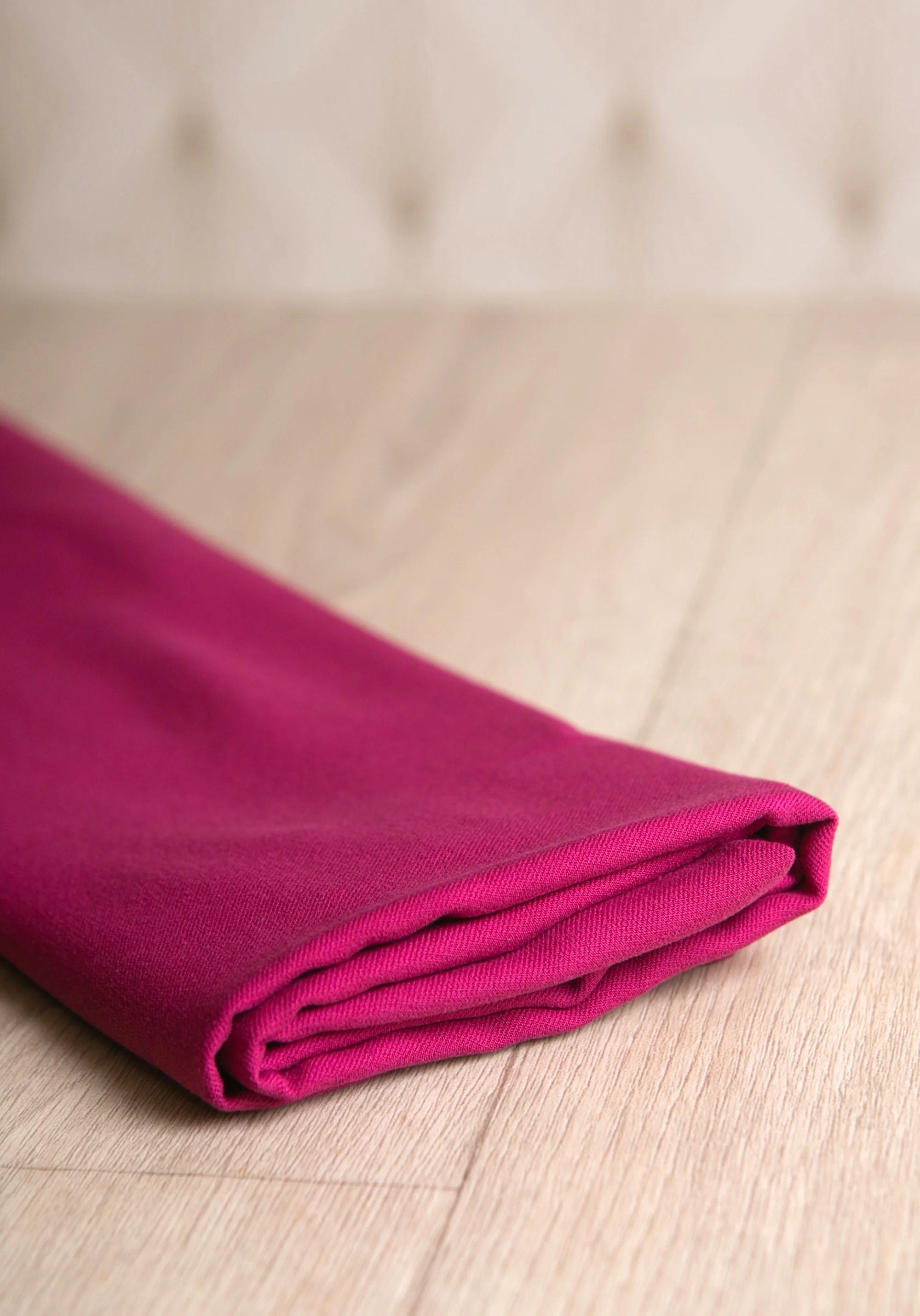 Tissu sergé de viscose uni - Plusieurs coloris - Image 3